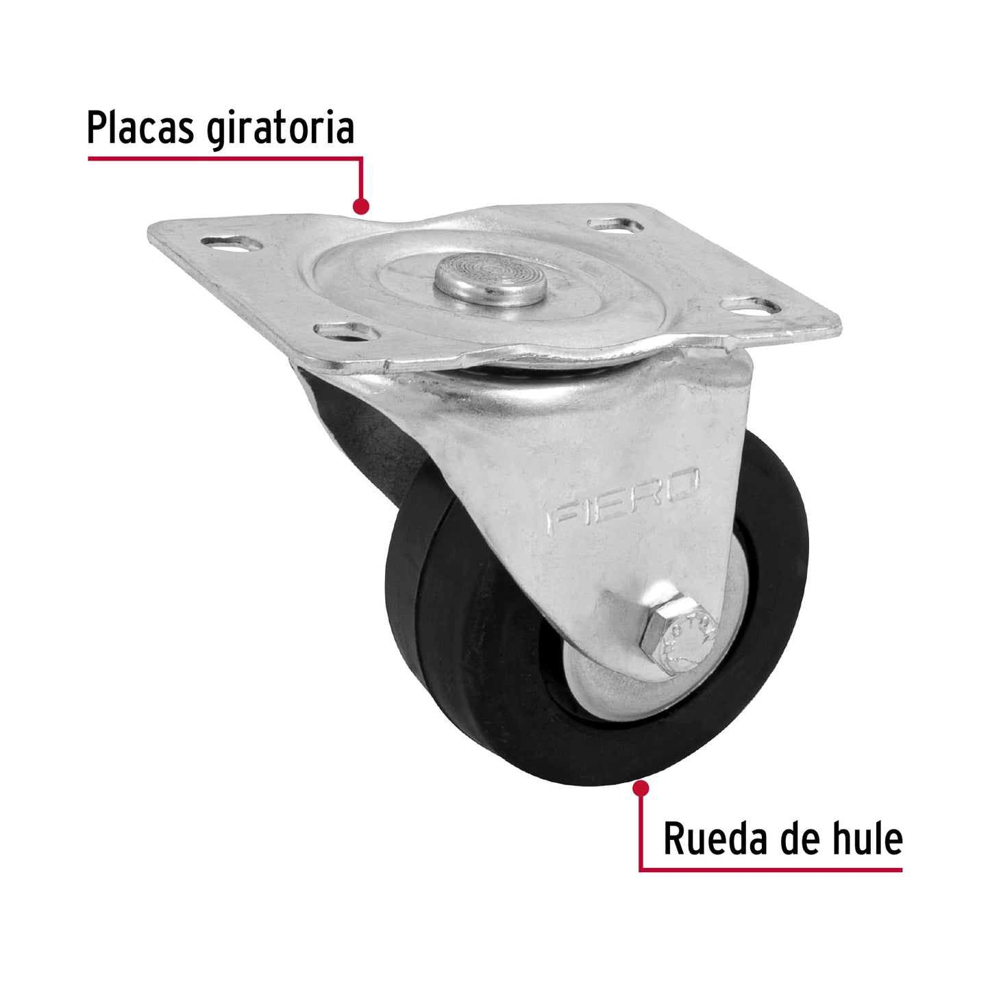 Rodaja hule 3 35 mm con balero 48611 Fiero Pieza