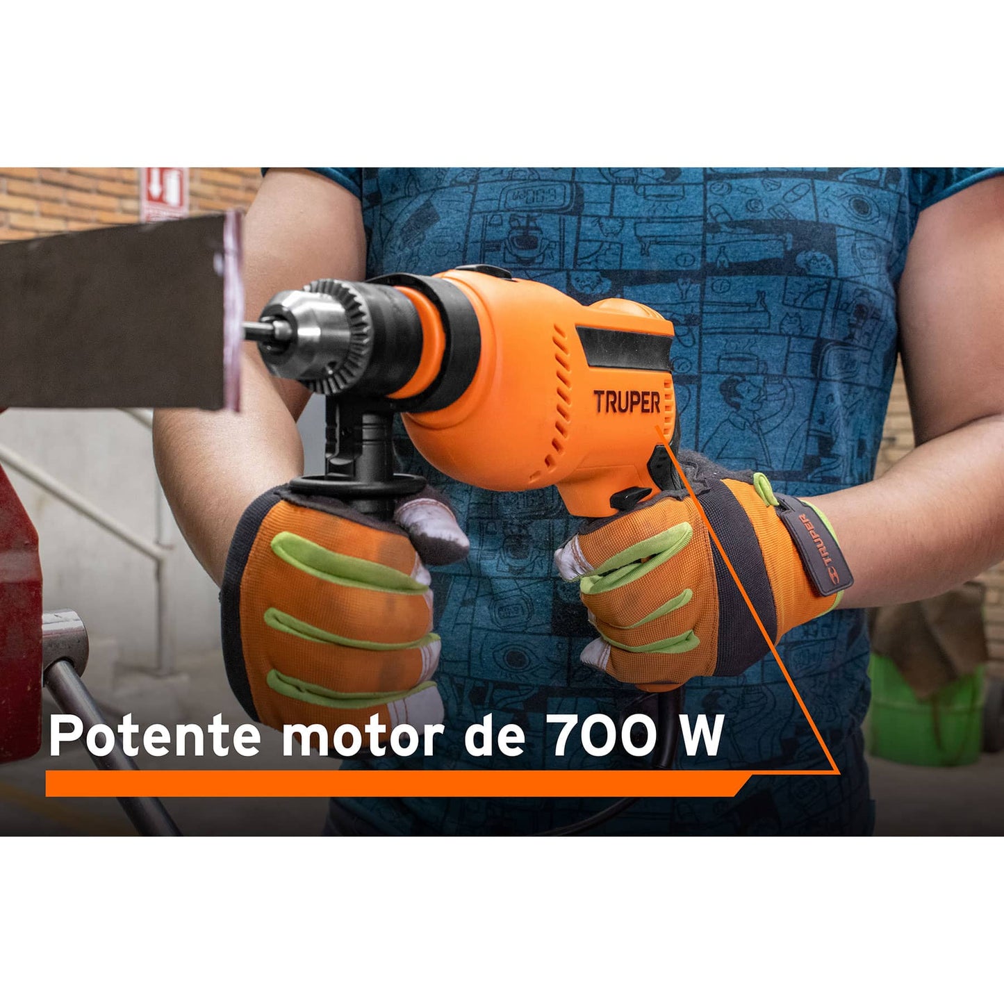 Rotomartillo 1/2p 750 W profesional 14658 Truper Pieza