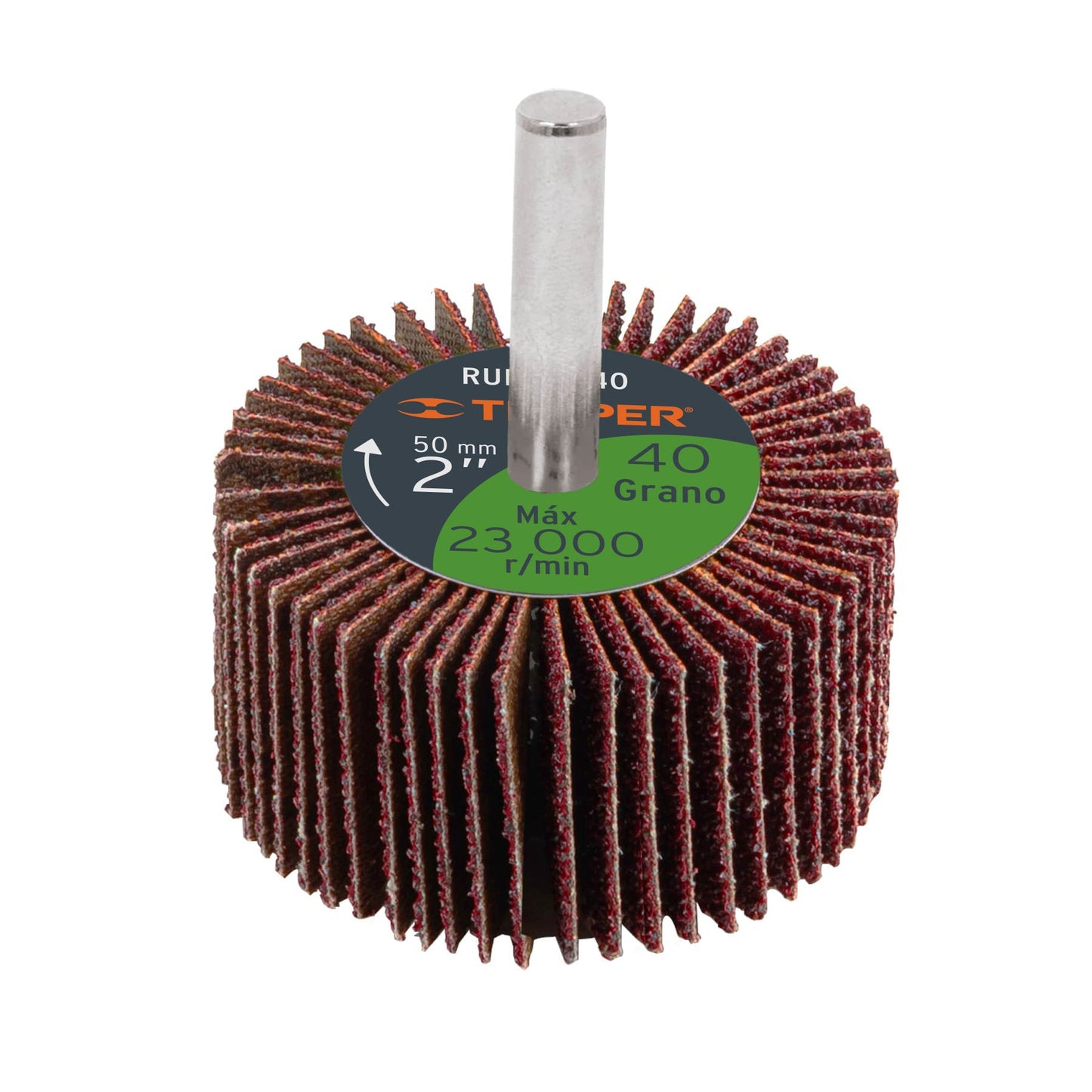 Rueda flap de 2p grano 40 13036 Truper Pieza