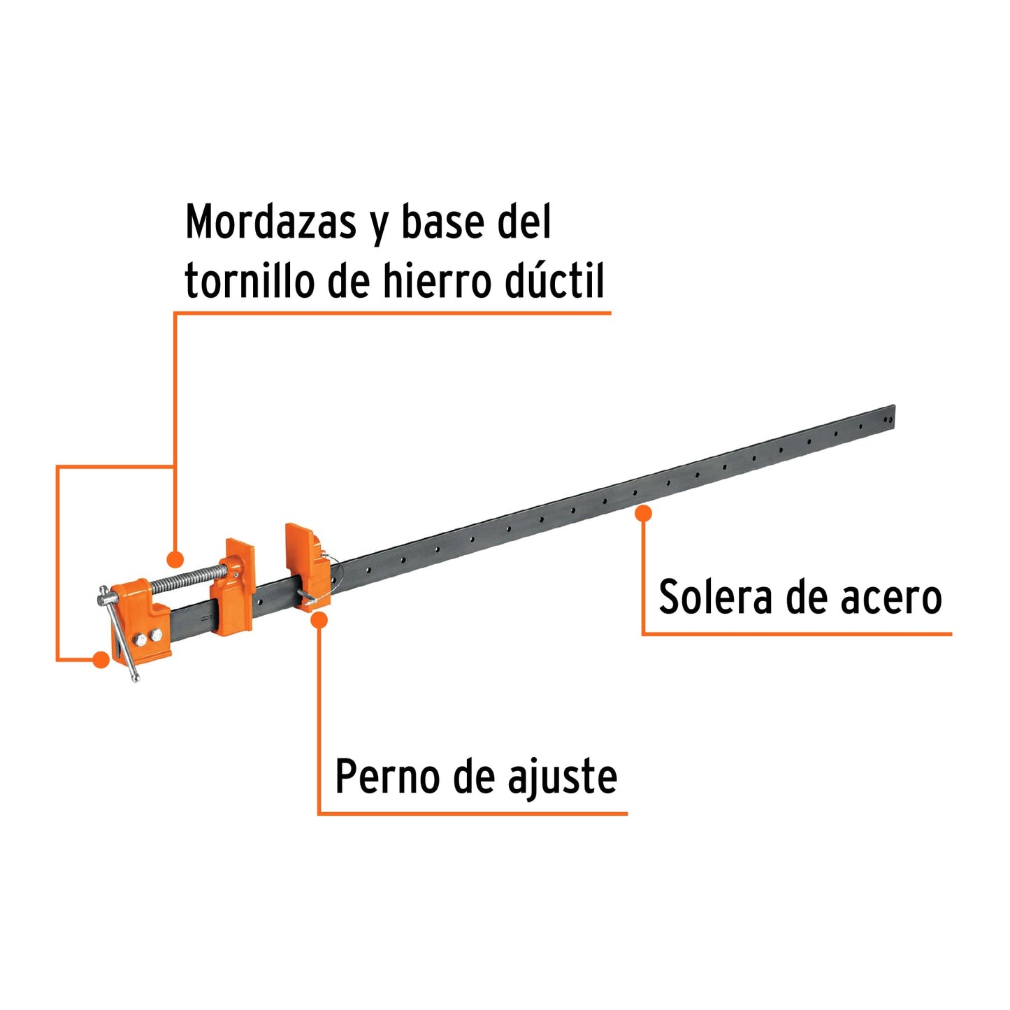 Sargento solera apertura 48p 17737 truper Pieza