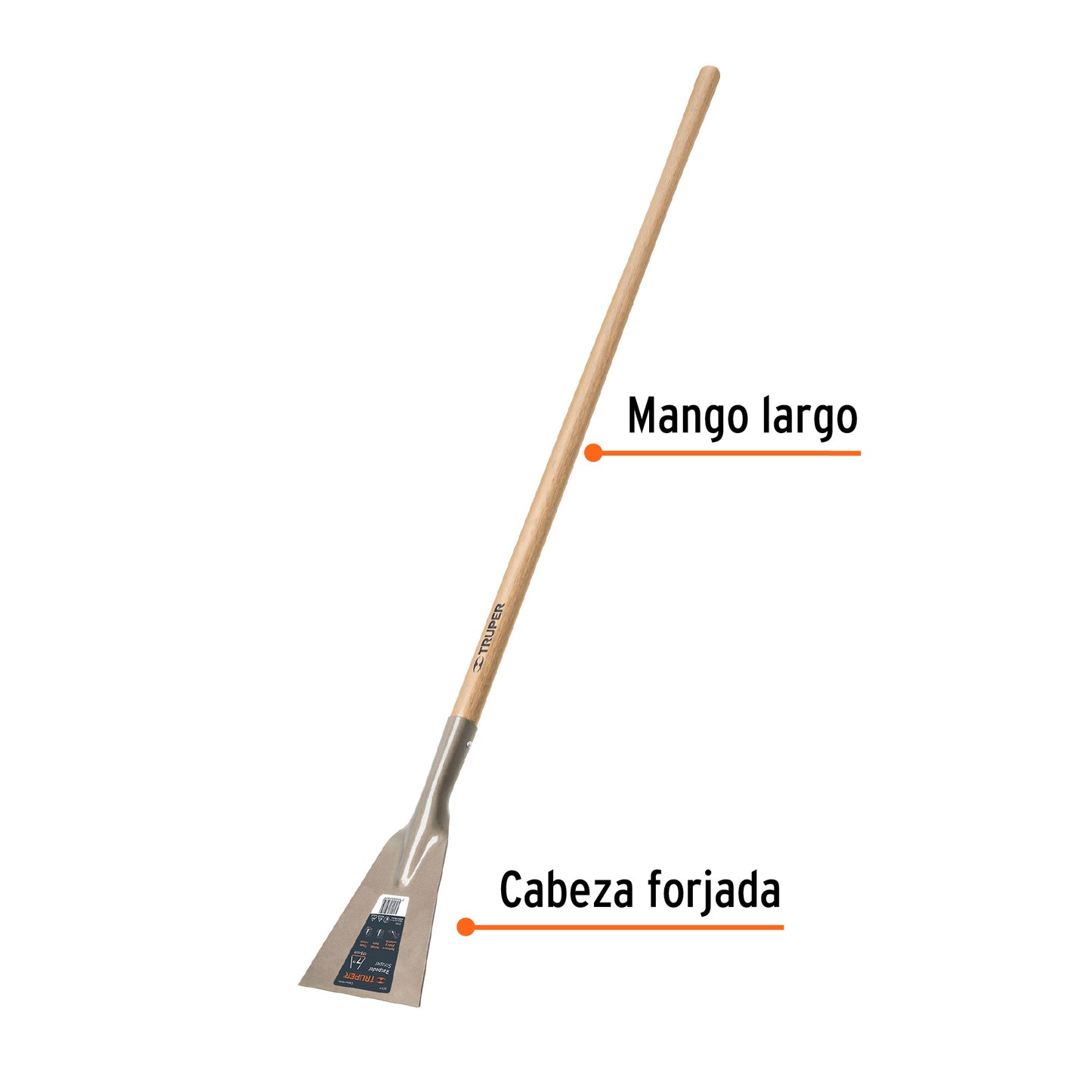 Raspador 7 mango largo 54 18652 Truper Pieza