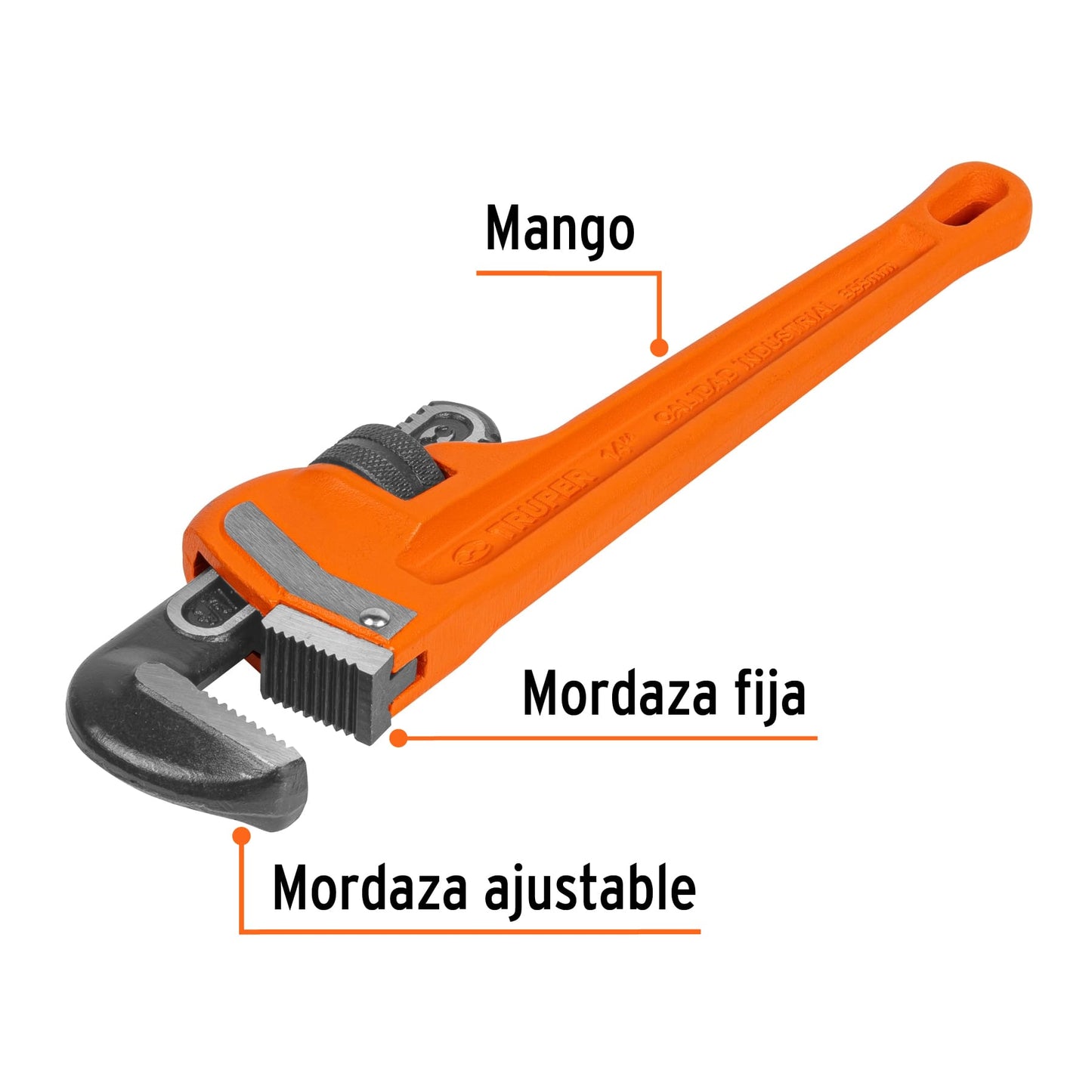 Llave para tubo stilson 14p truper Pieza