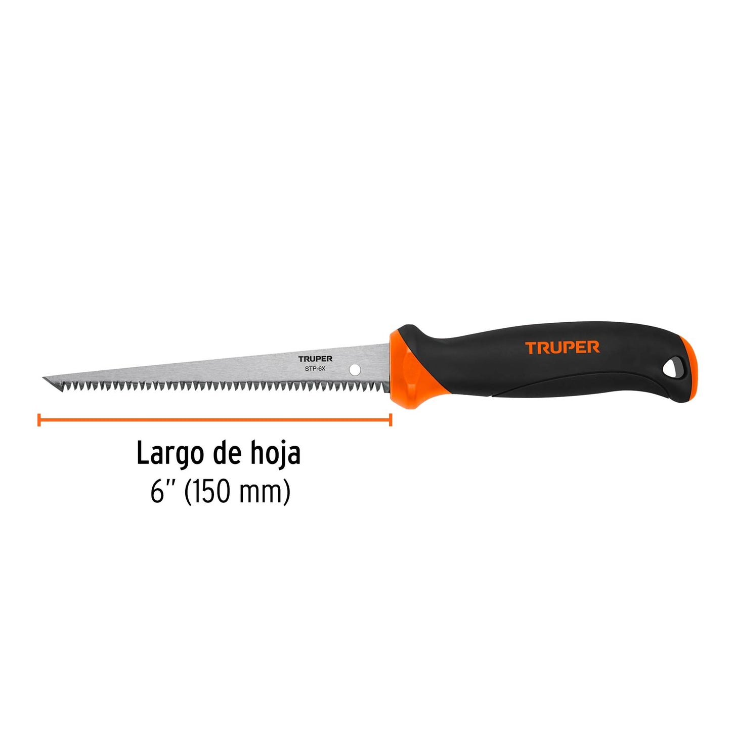 Serrucho para plafon y muros de yeso 6p 18174 truper