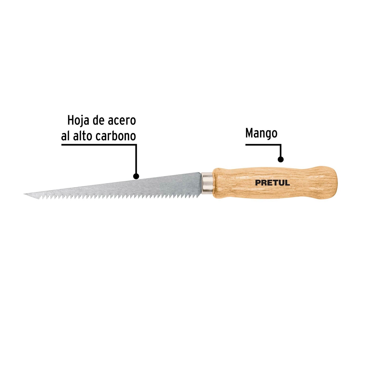 Serrucho para muros de yeso 6p pretul22934 Pieza