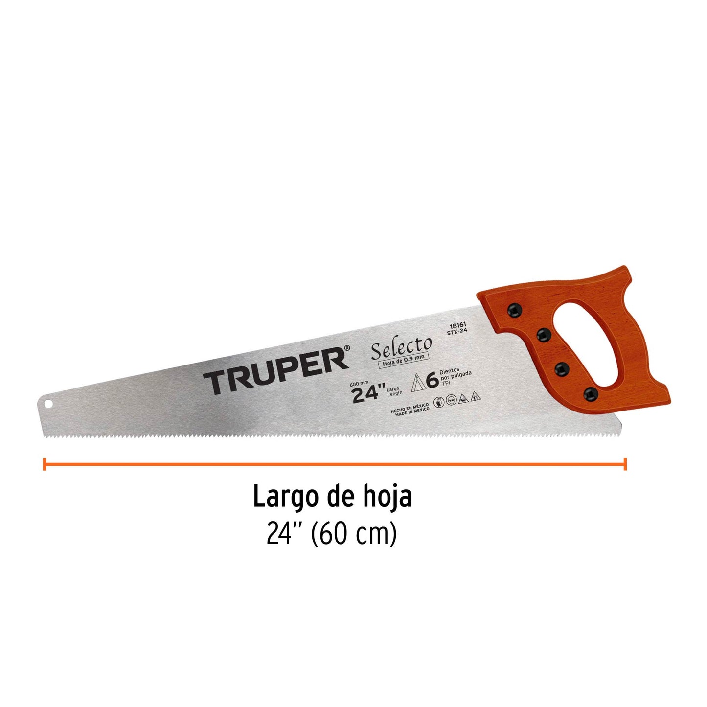 Serrucho 24 Selecto 6 DPP 18161 Truper Pieza