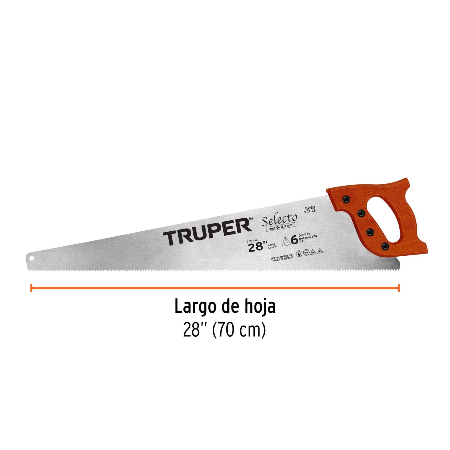 Serrucho 28p selecto 5 dpp 18163truper