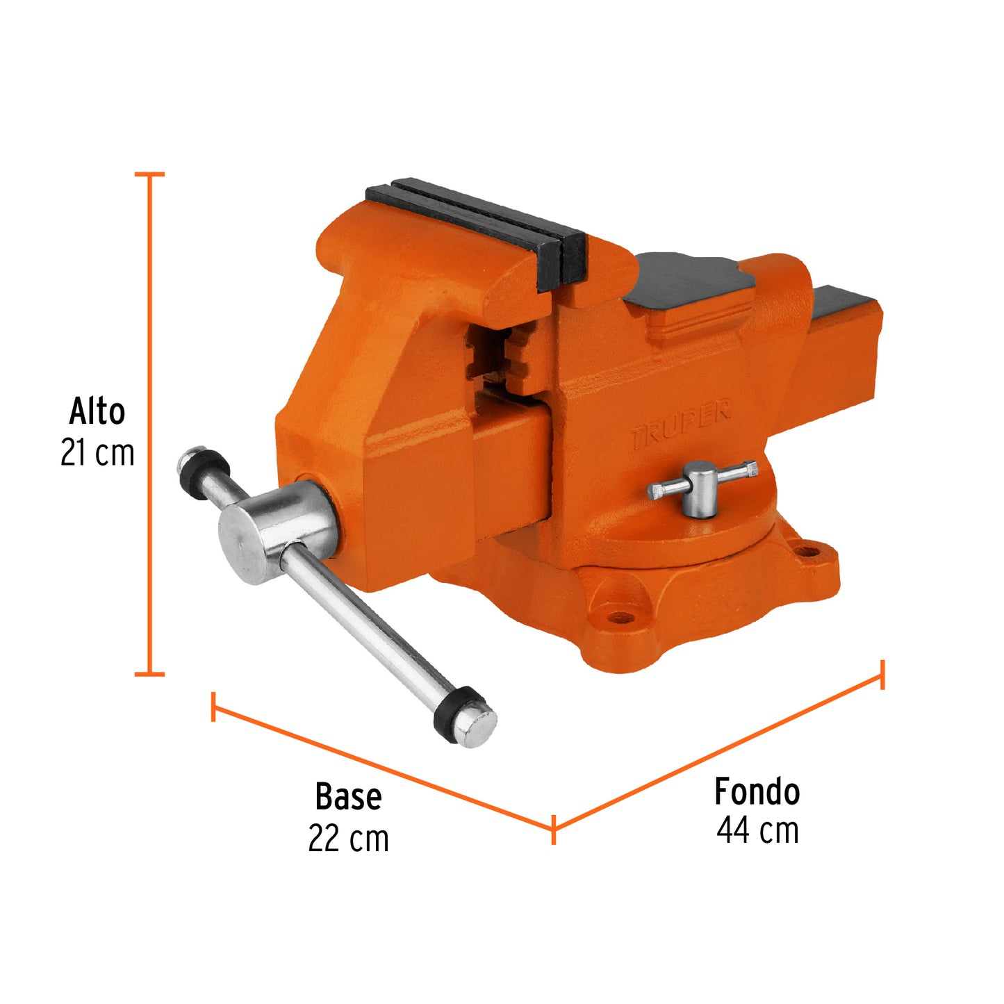 Tornillo de banco uso industrial 5p 18593 truper Pieza