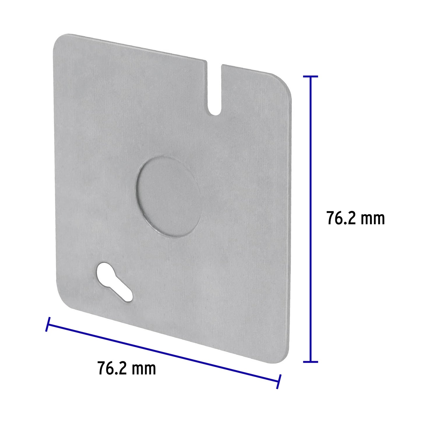 Tapa galvanizada cuadrada 3x3 13 mm -45010/tgal-03 - Volteck Pieza