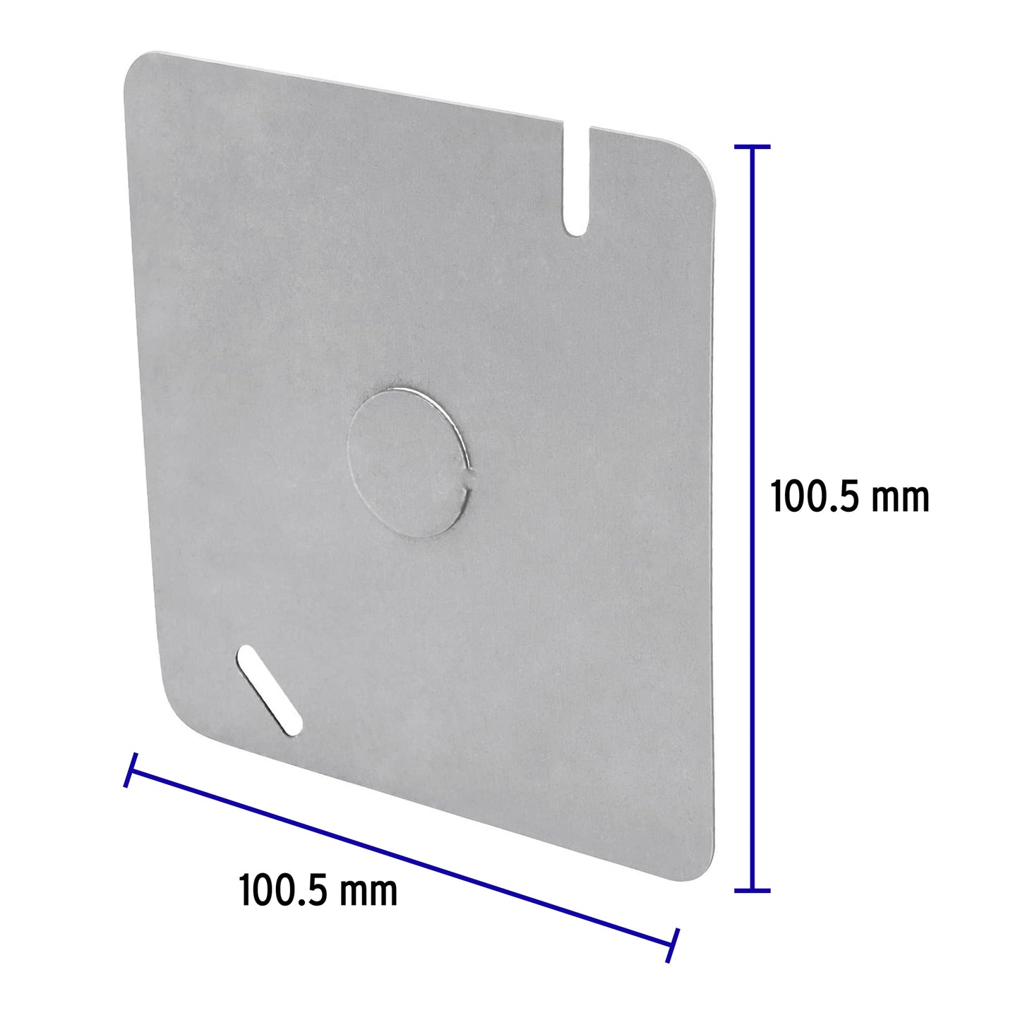 Tapa galvanizada cuadrada 4x4 - 19 mm -45009/tgal-04 - Volteck Pieza