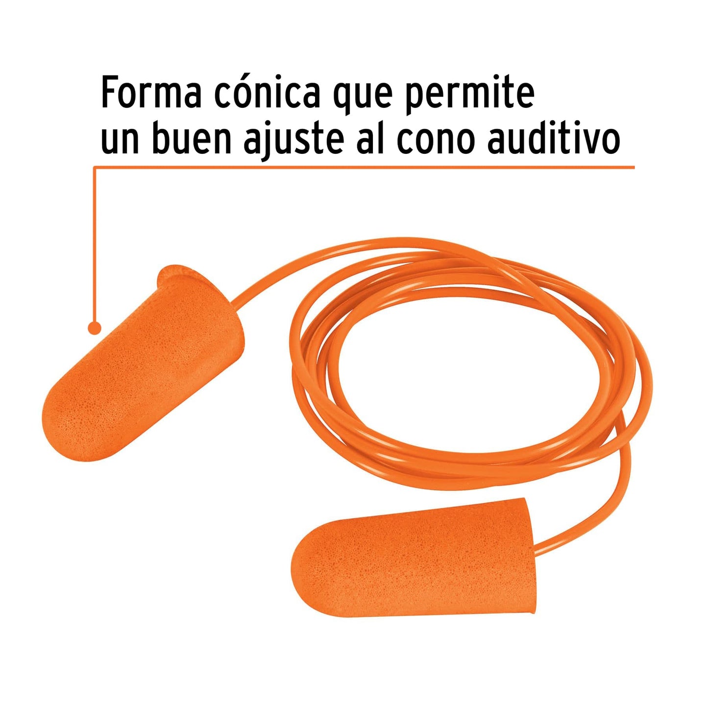 Protector auditivo de espuma con cordon 453031 truper Pieza