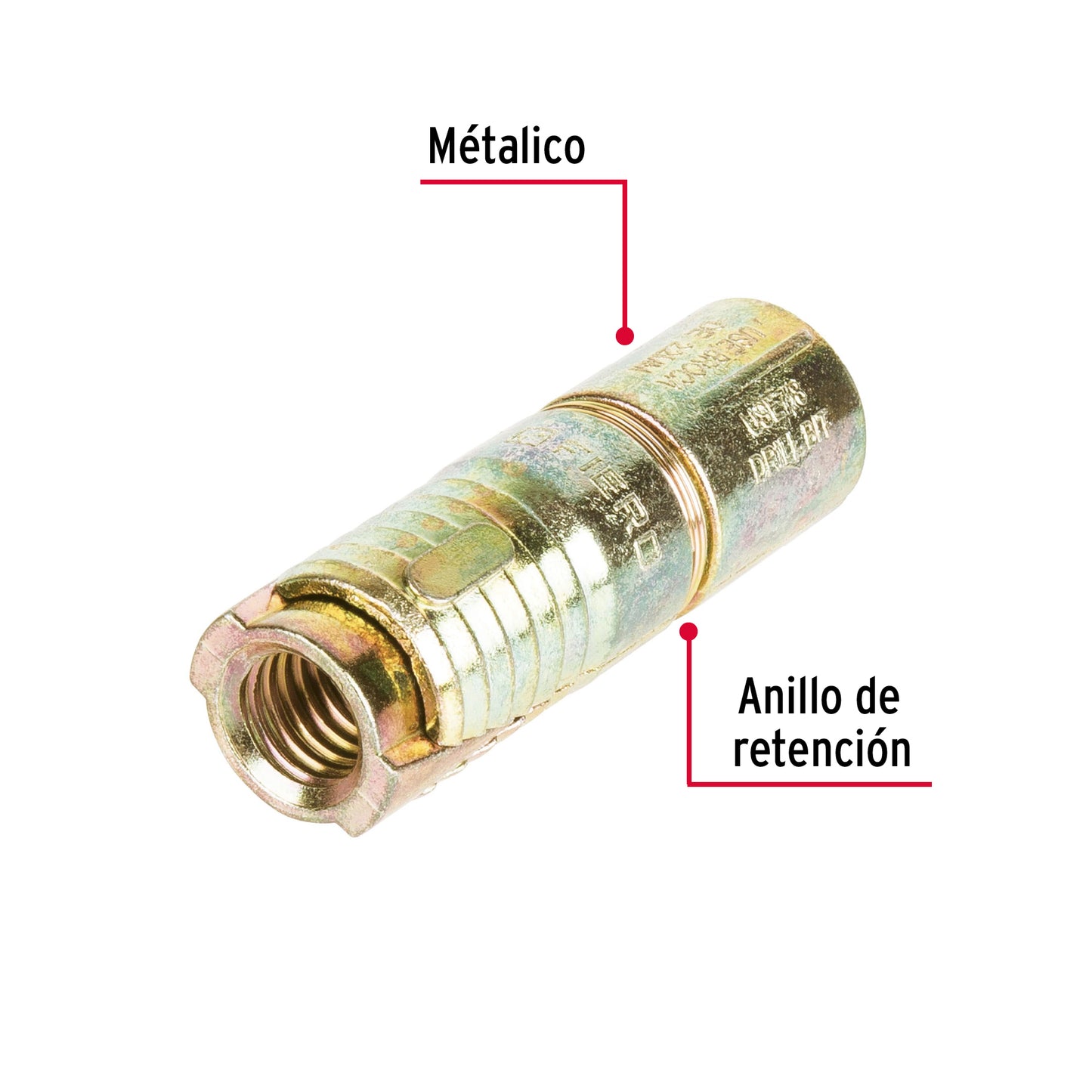 Taquete de expansion 1/2 sin tornillo 47368 Fiero Pieza