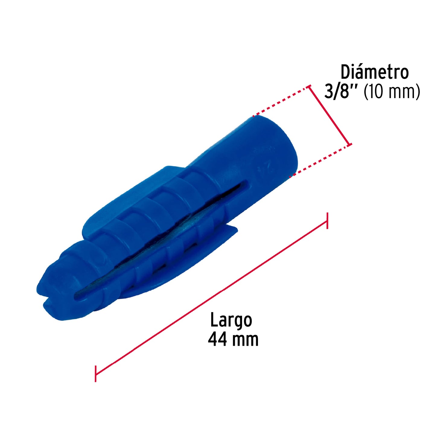 Taquete plastico 3/8 44201 fiero Pieza