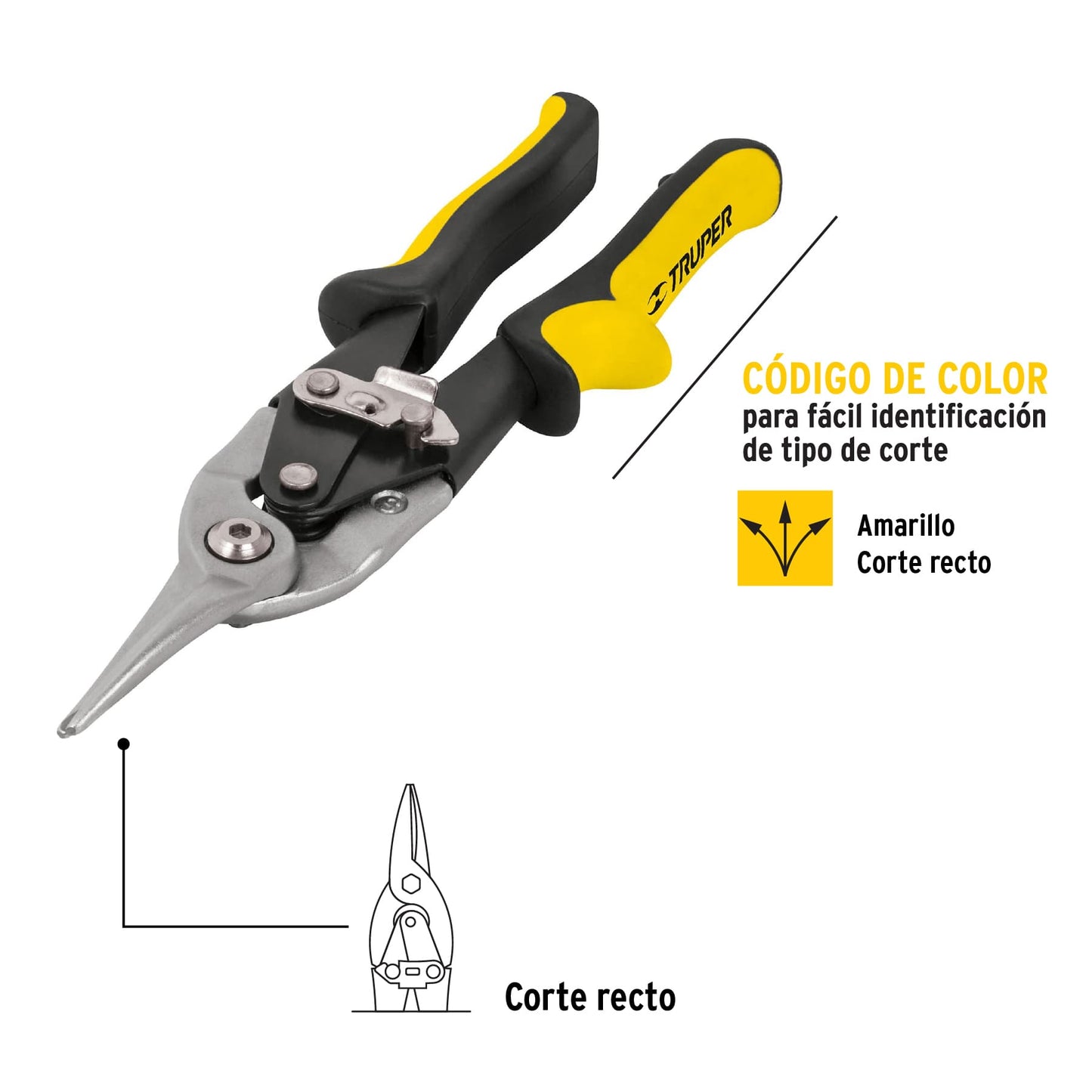 Tijera aviacion recta 18531 truper Pieza