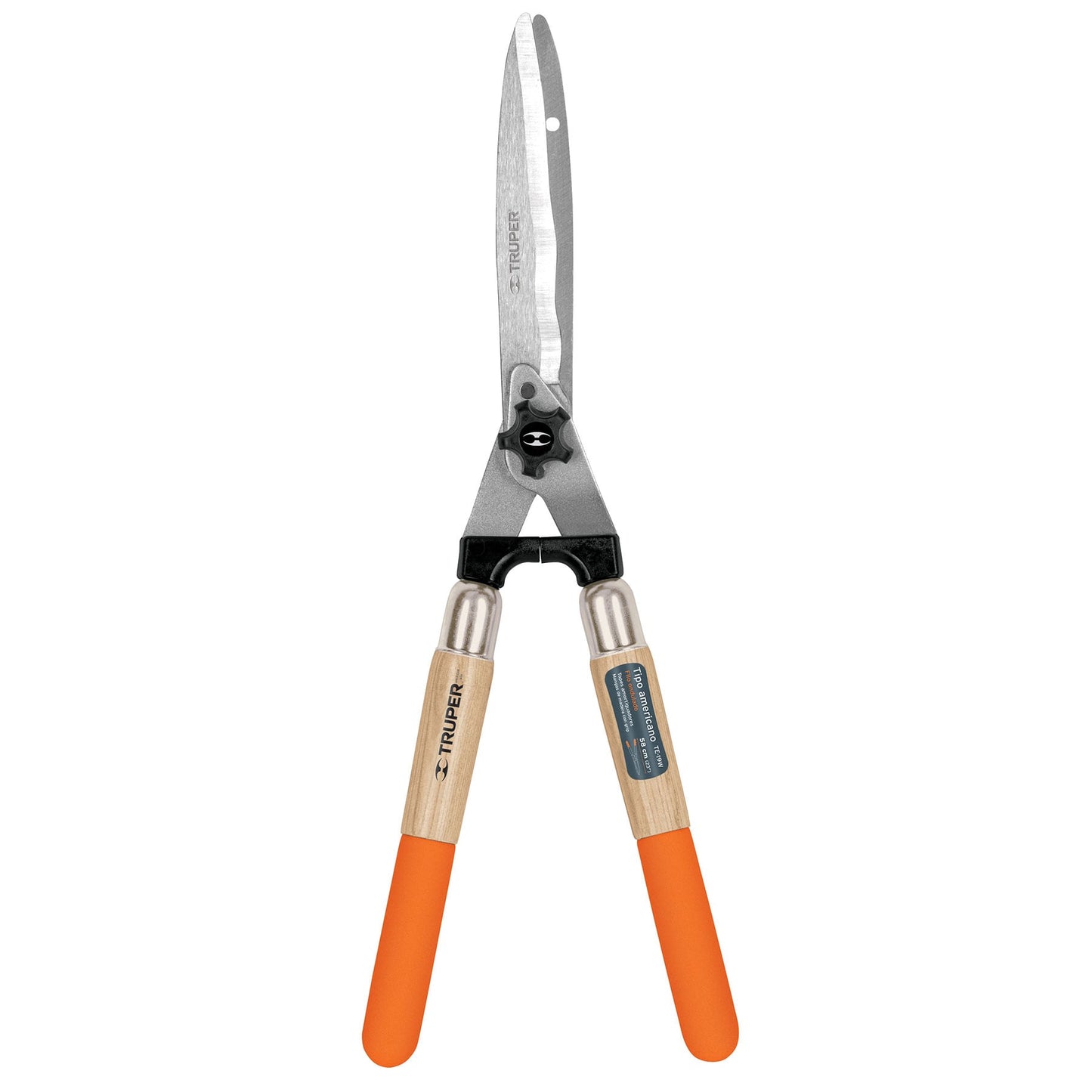 Tijera para podar 58 cm filo ondulado mango madera con grip 18390 truper