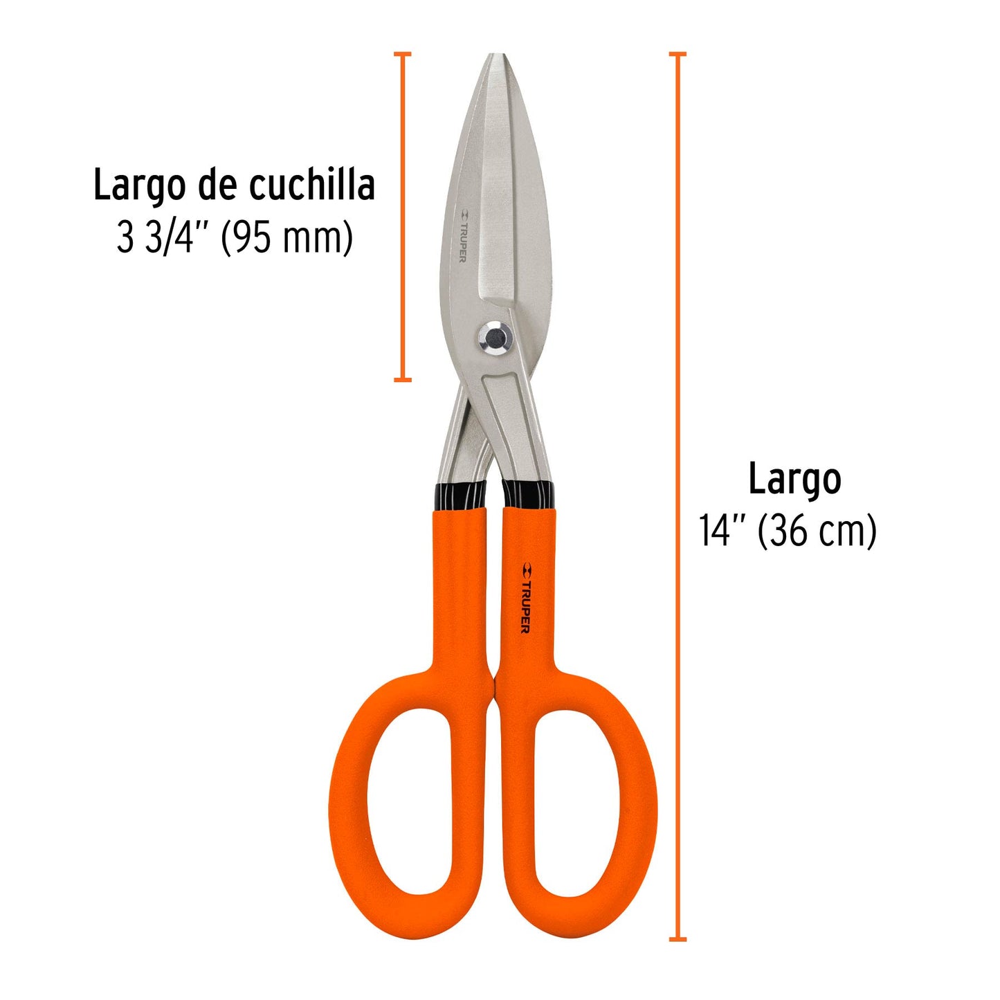 Tijera para hojalatero 14 18503 Truper Pieza