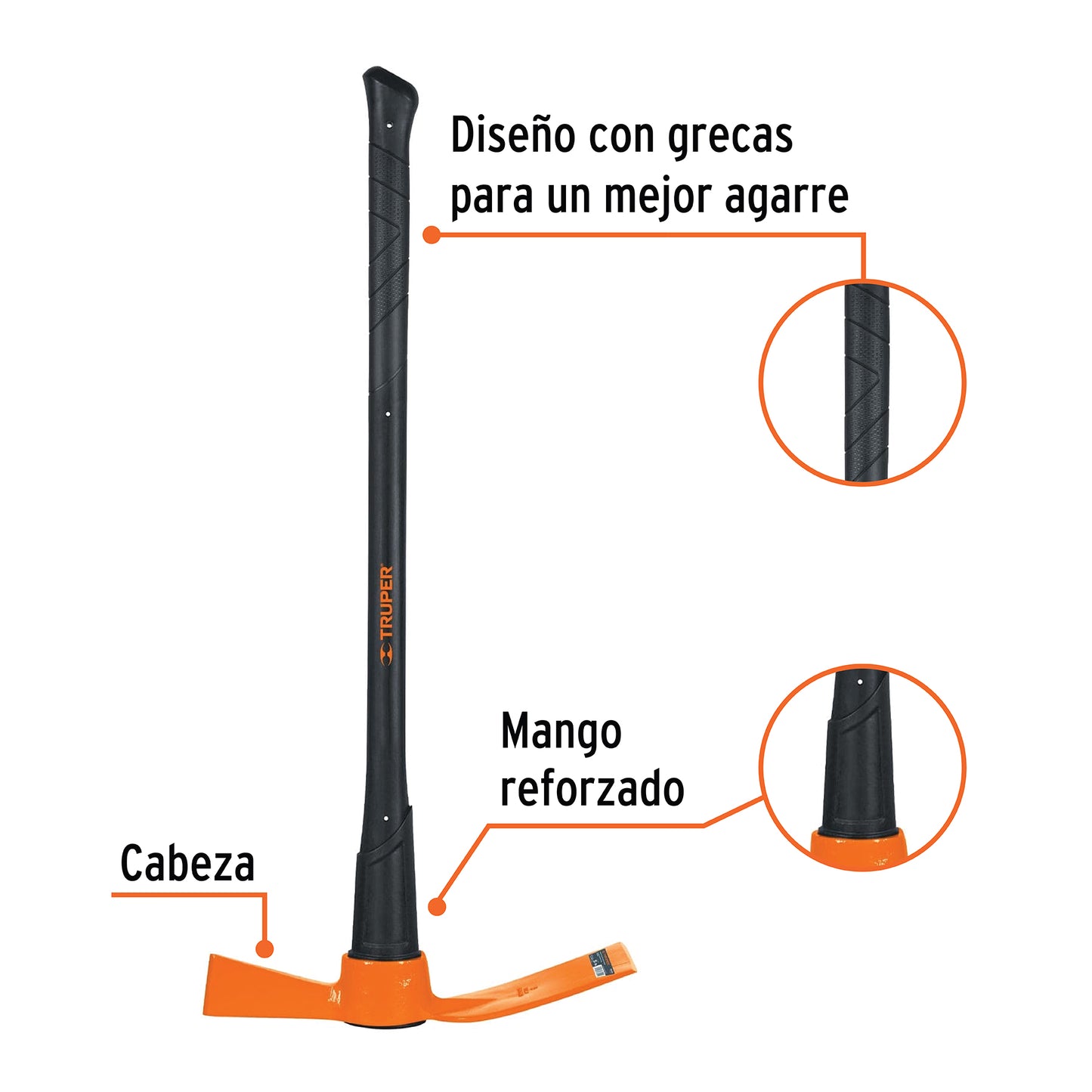 Talacho hacha 5 lbs mango de madera 36p truper Pieza