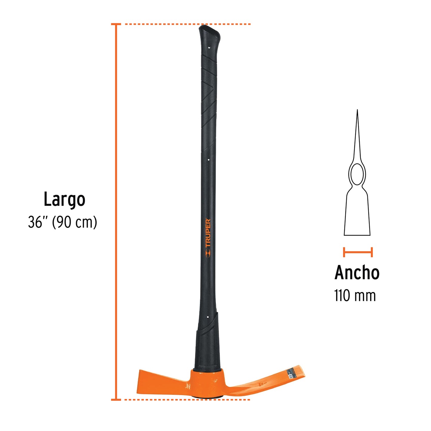 Talacho hacha 5 lbs mango de madera 36p truper Pieza