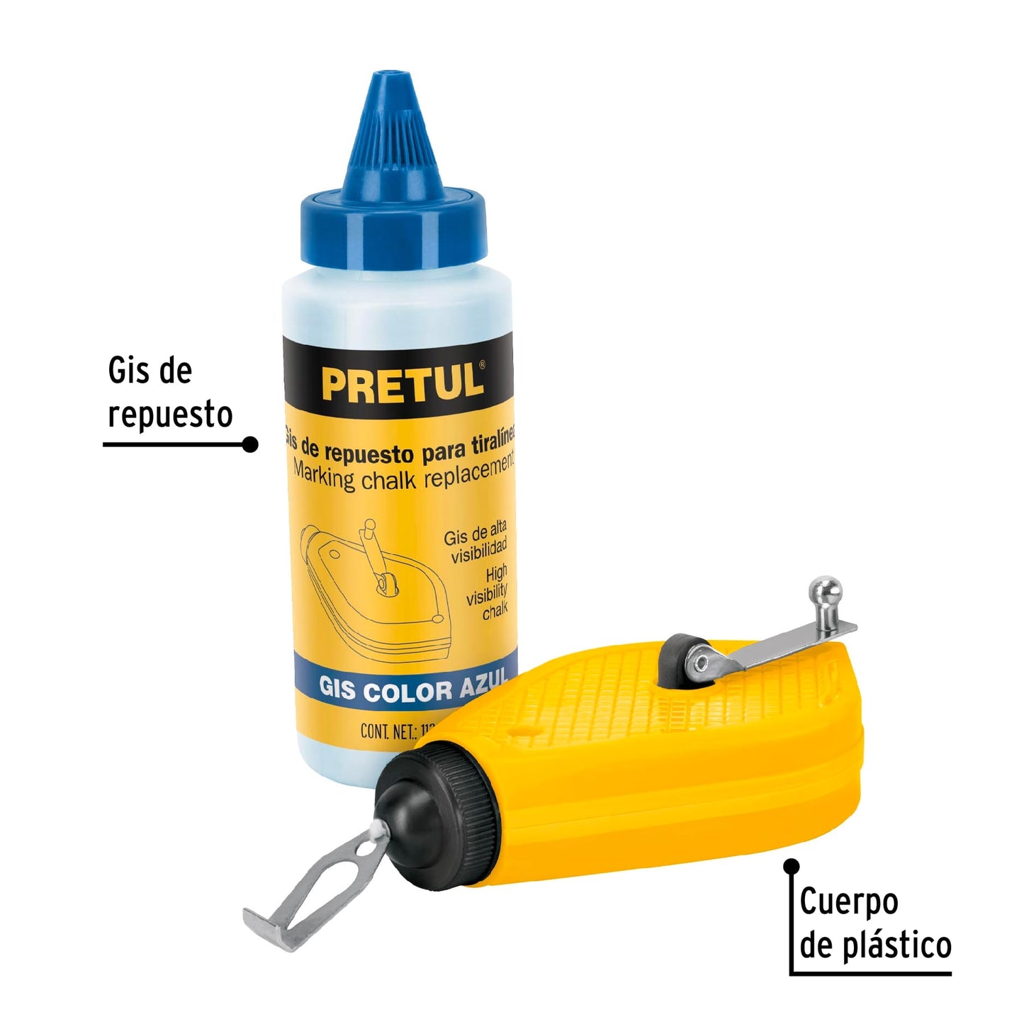 Tiralineas 50 ft incluye gis 28574 pretul Pieza