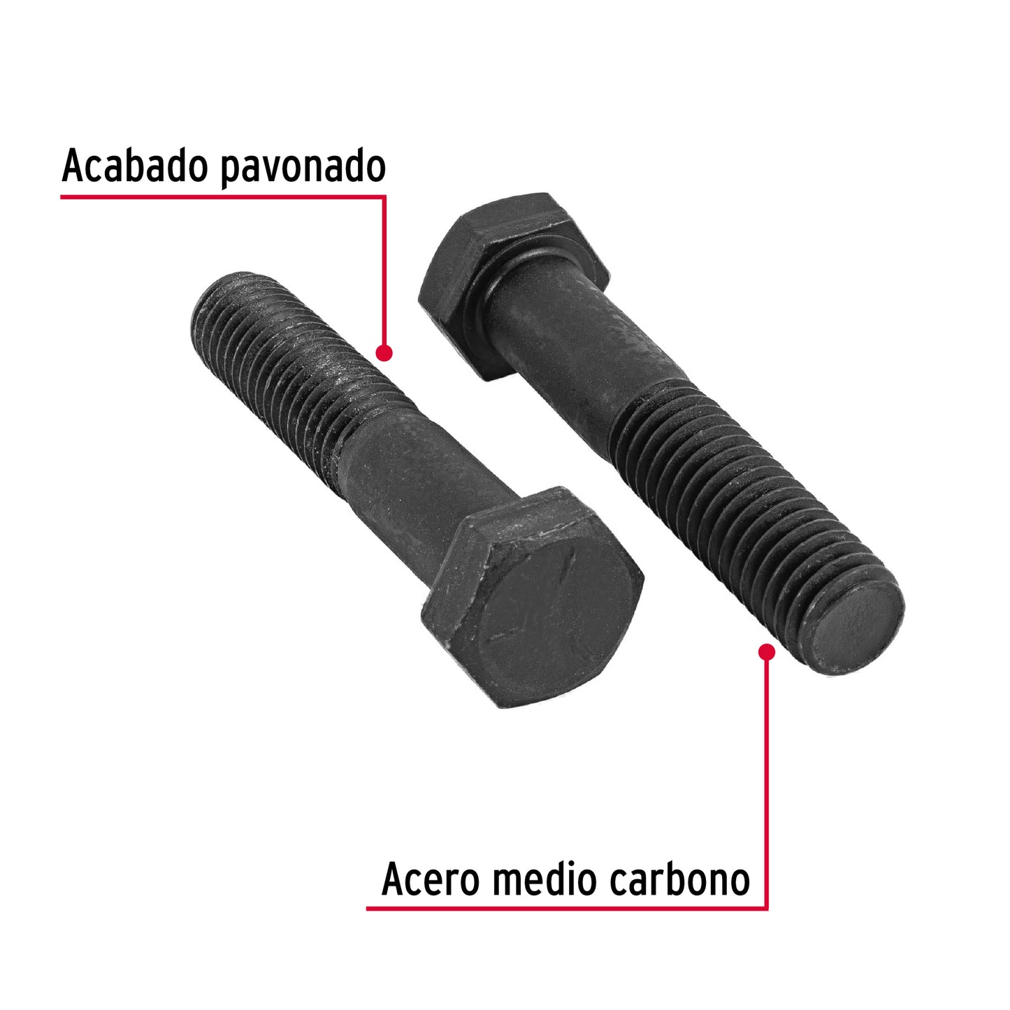 Tornillo Grado 5 1/2 x 2 1/2 44802 Fiero Pieza