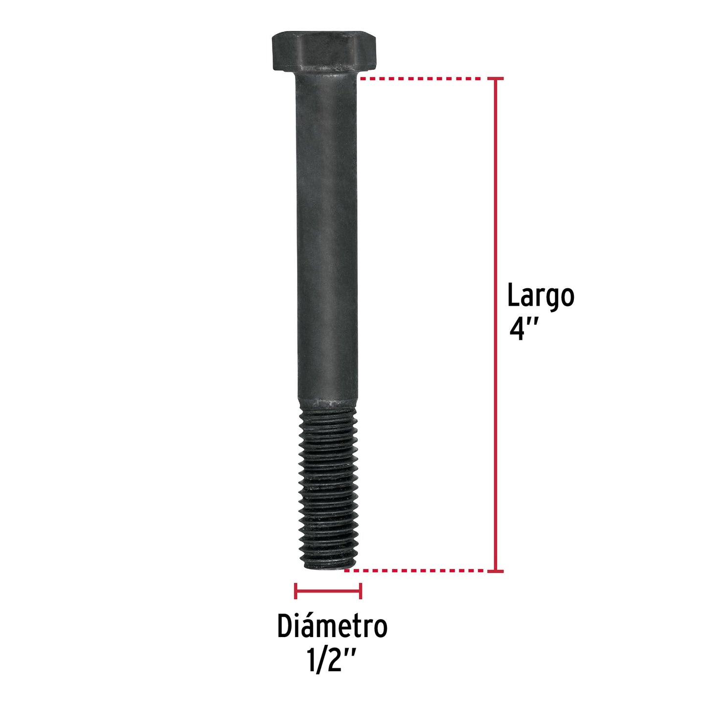 Tornillo Grado 5 1/2 x 4 44805 Fiero Pieza