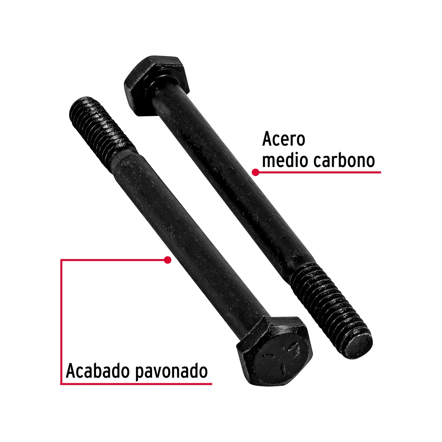 Tornillo Grado 5 1/4 x 3 44770 Fiero Pieza
