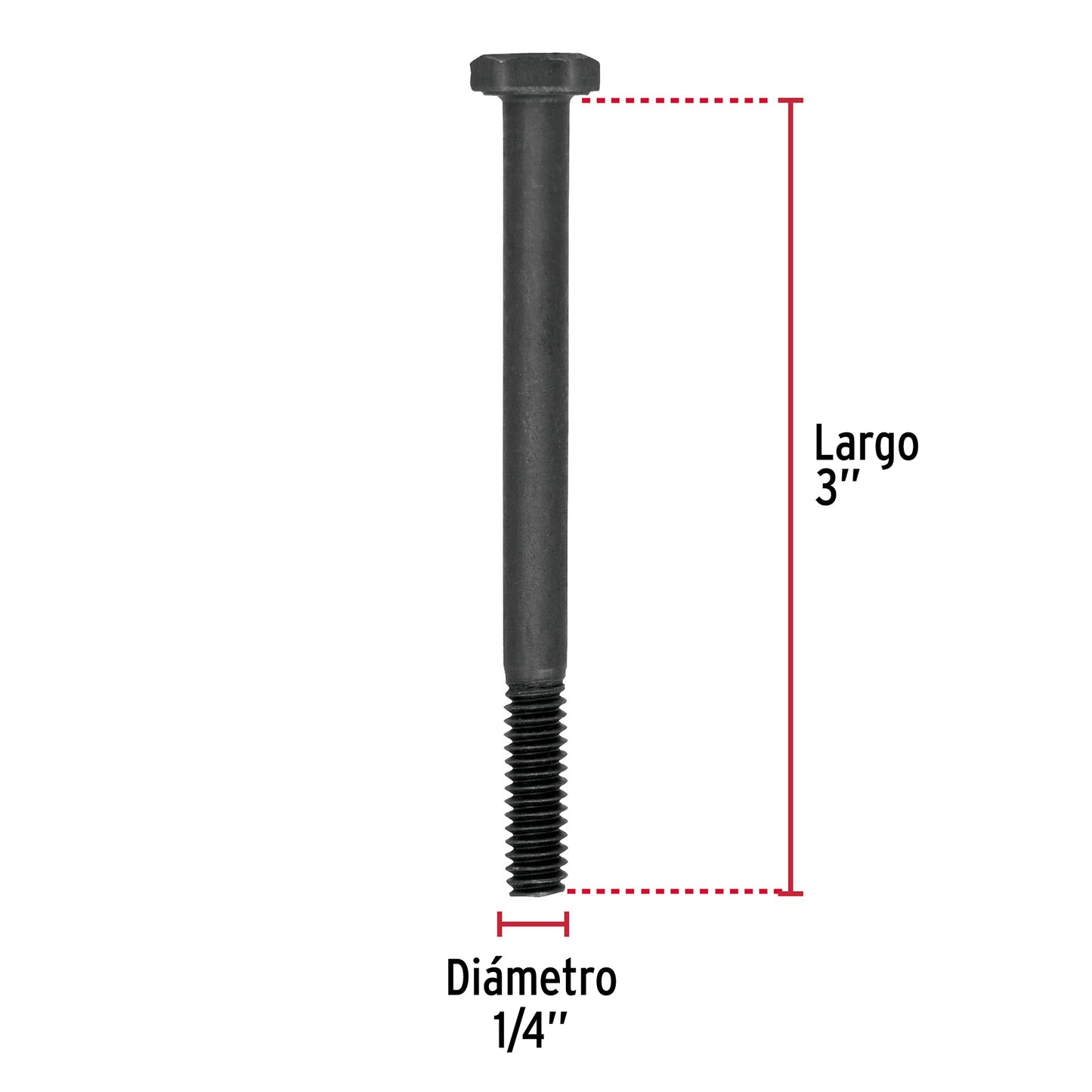 Tornillo Grado 5 1/4 x 3 44770 Fiero Pieza