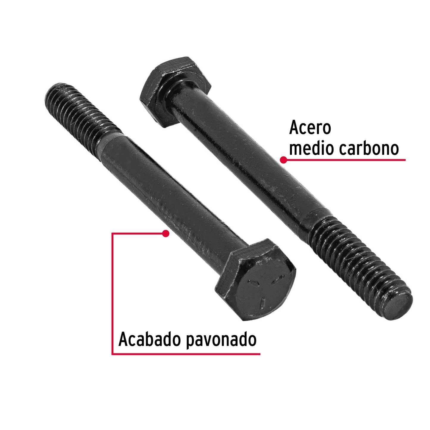 Tornillo Grado 5 1/4 x 2 1/2 44769 Fiero Pieza