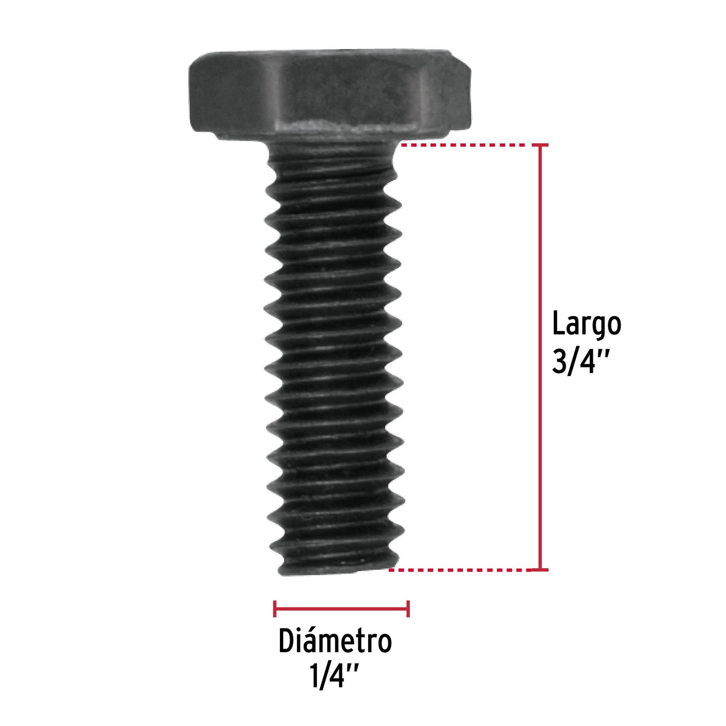 Tornillo Grado 5 1/4 x 3/4 44764 Fiero Pieza