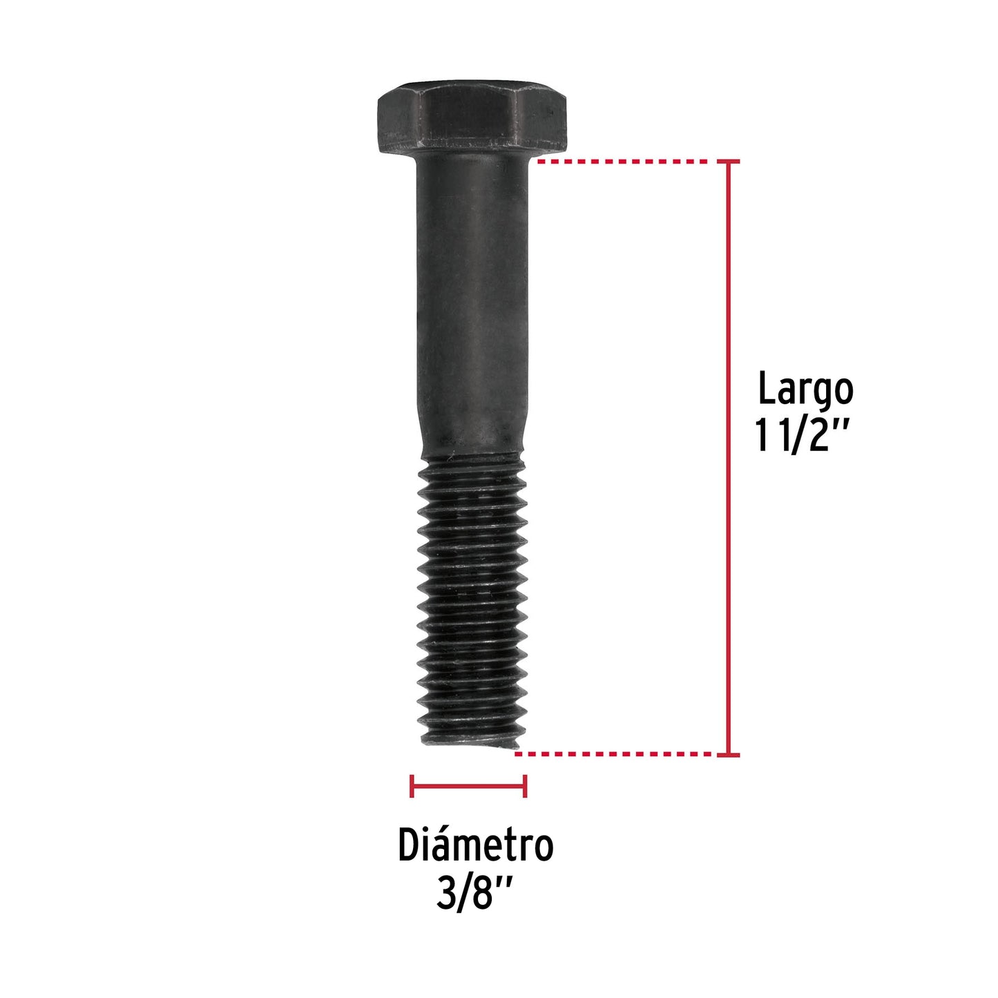 Tornillo Grado 5 3/8 x 1 1/2 44784 Fiero Pieza