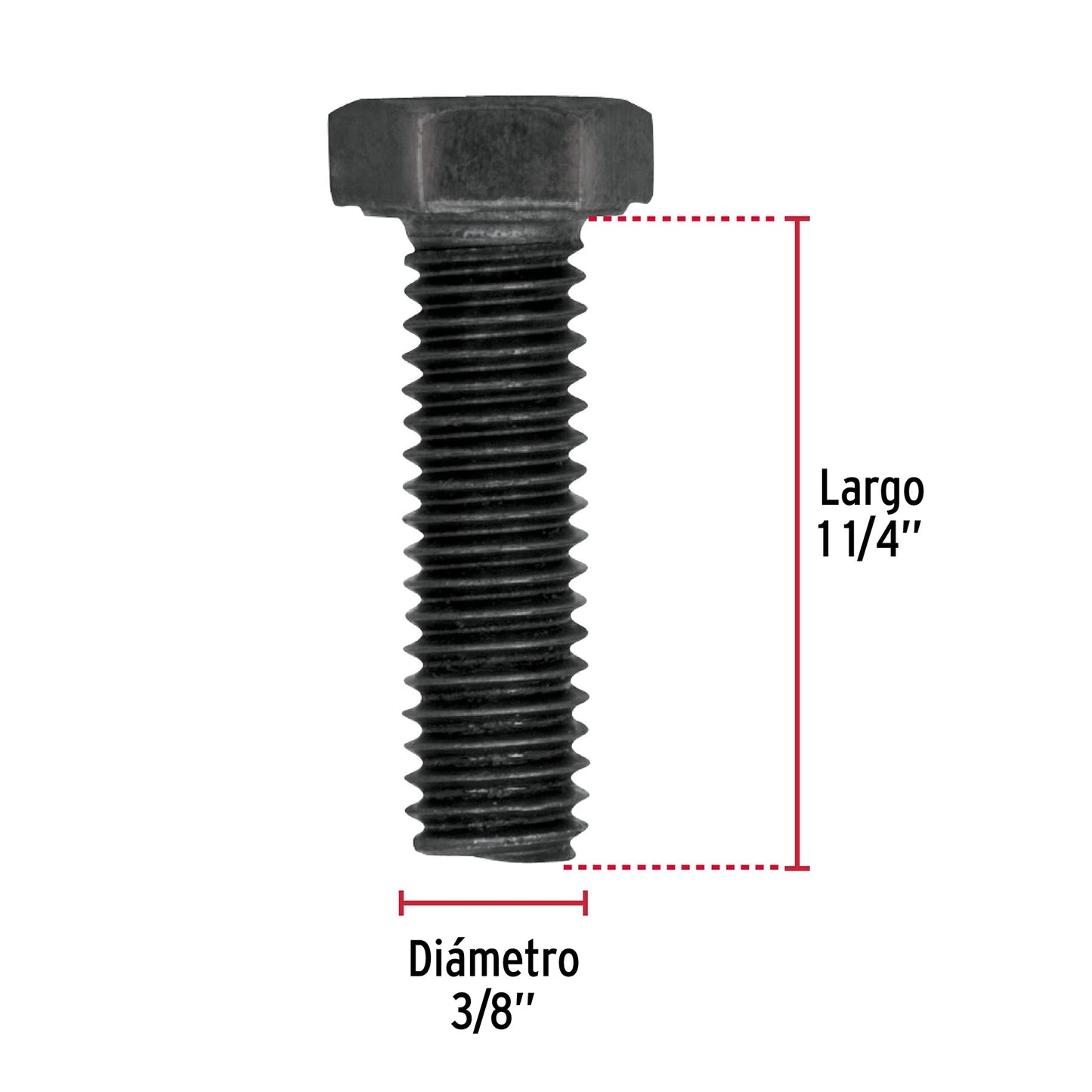 Tornillo Grado 5 3/8 x 1 1/4 44783 Fiero Pieza