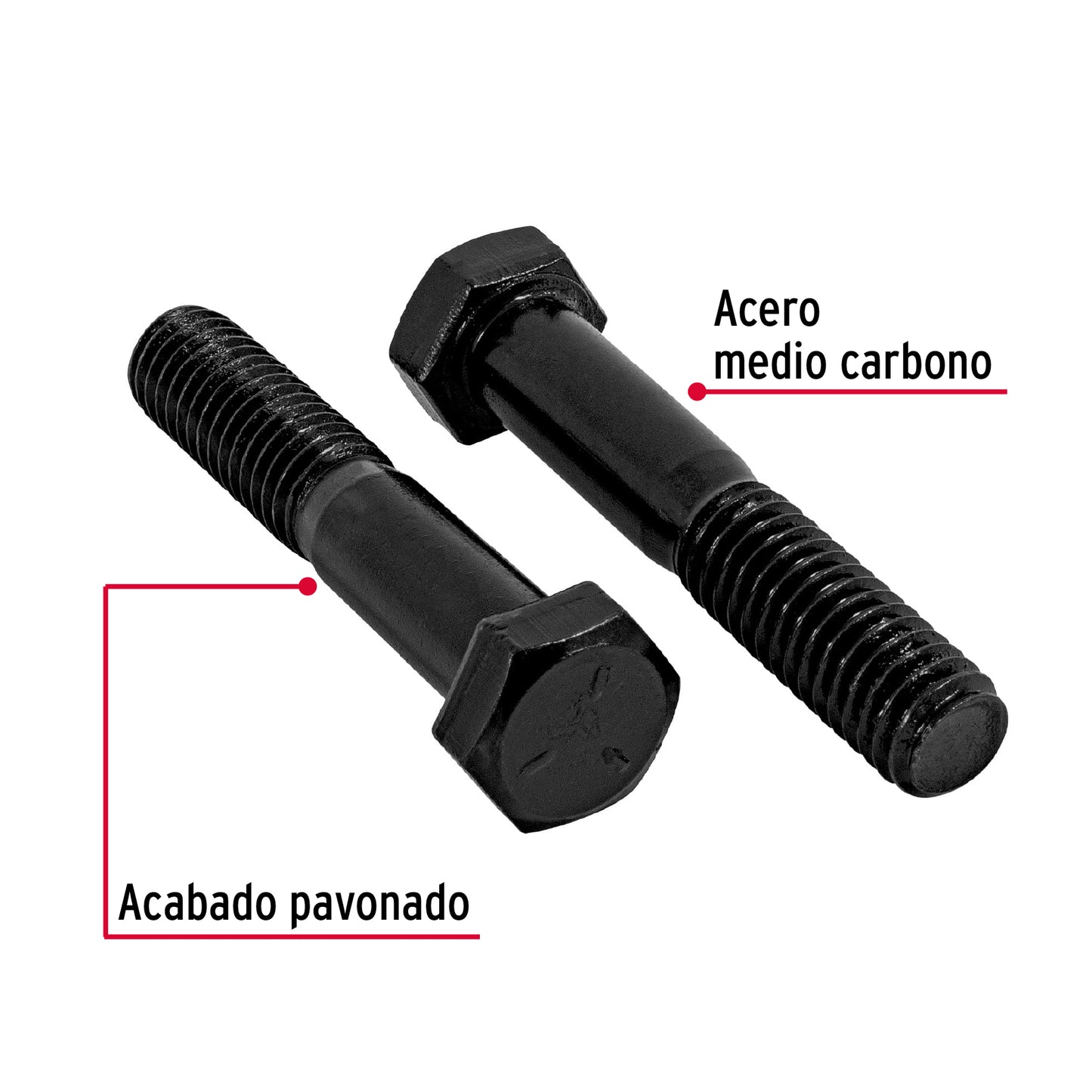 Tornillo Grado 5 3/8 x 2 44785 Fiero Pieza