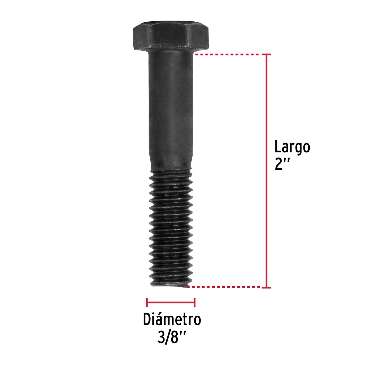 Tornillo Grado 5 3/8 x 2 44785 Fiero Pieza