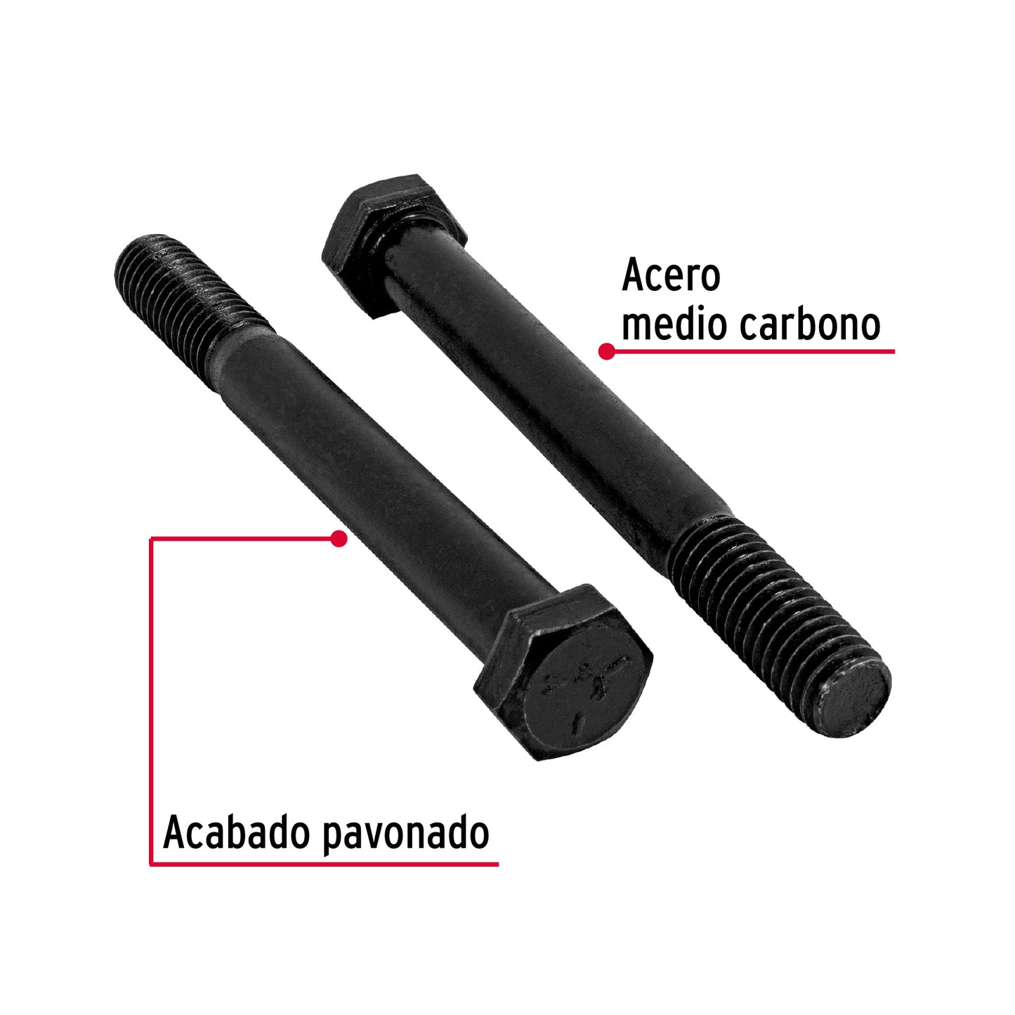 Tornillo Grado 5 3/8 x 3 1/2 44788 Fiero Pieza