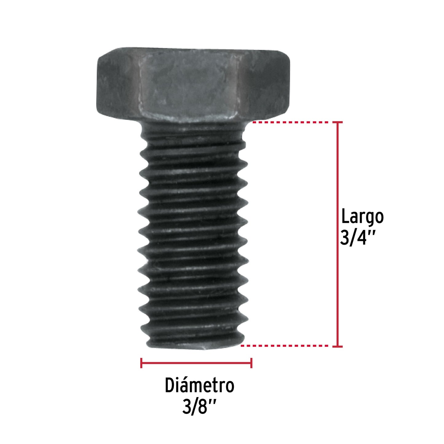 Tornillo Grado 5 3/8 x 3/4 44781 Fiero Pieza