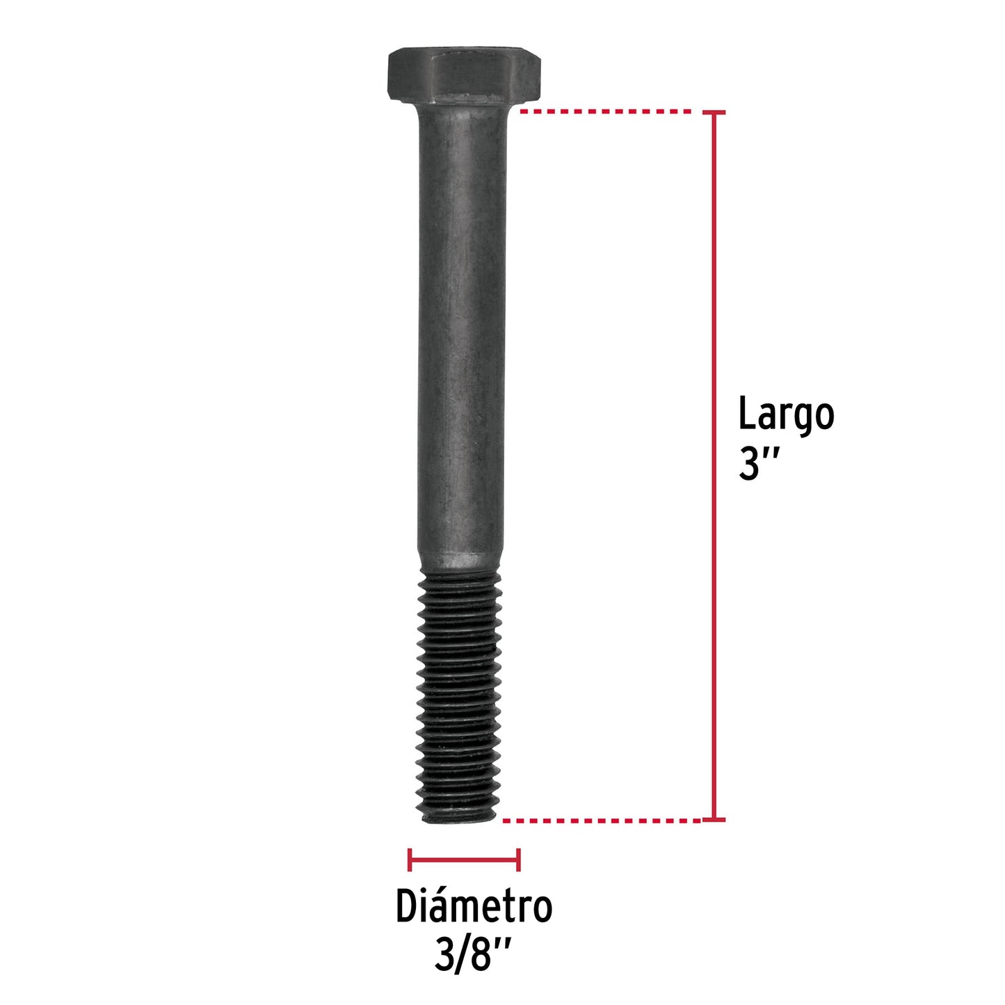Tornillo Grado 5 3/8 x 3 44787 Fiero Pieza