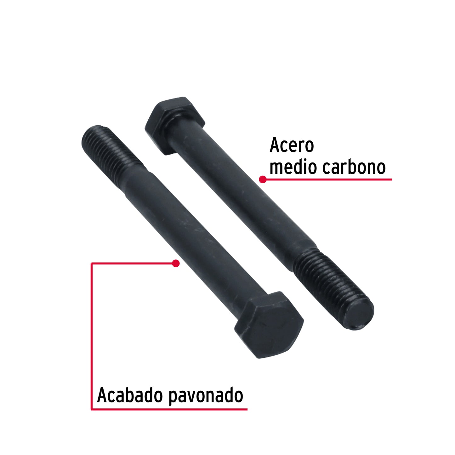 Tornillo Grado 5 3/8 x 4 44789 Fiero Pieza