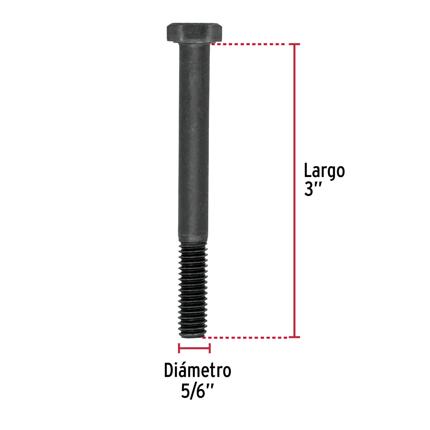 Tornillo Grado 5 5/16 x 3 44778 Fiero Pieza