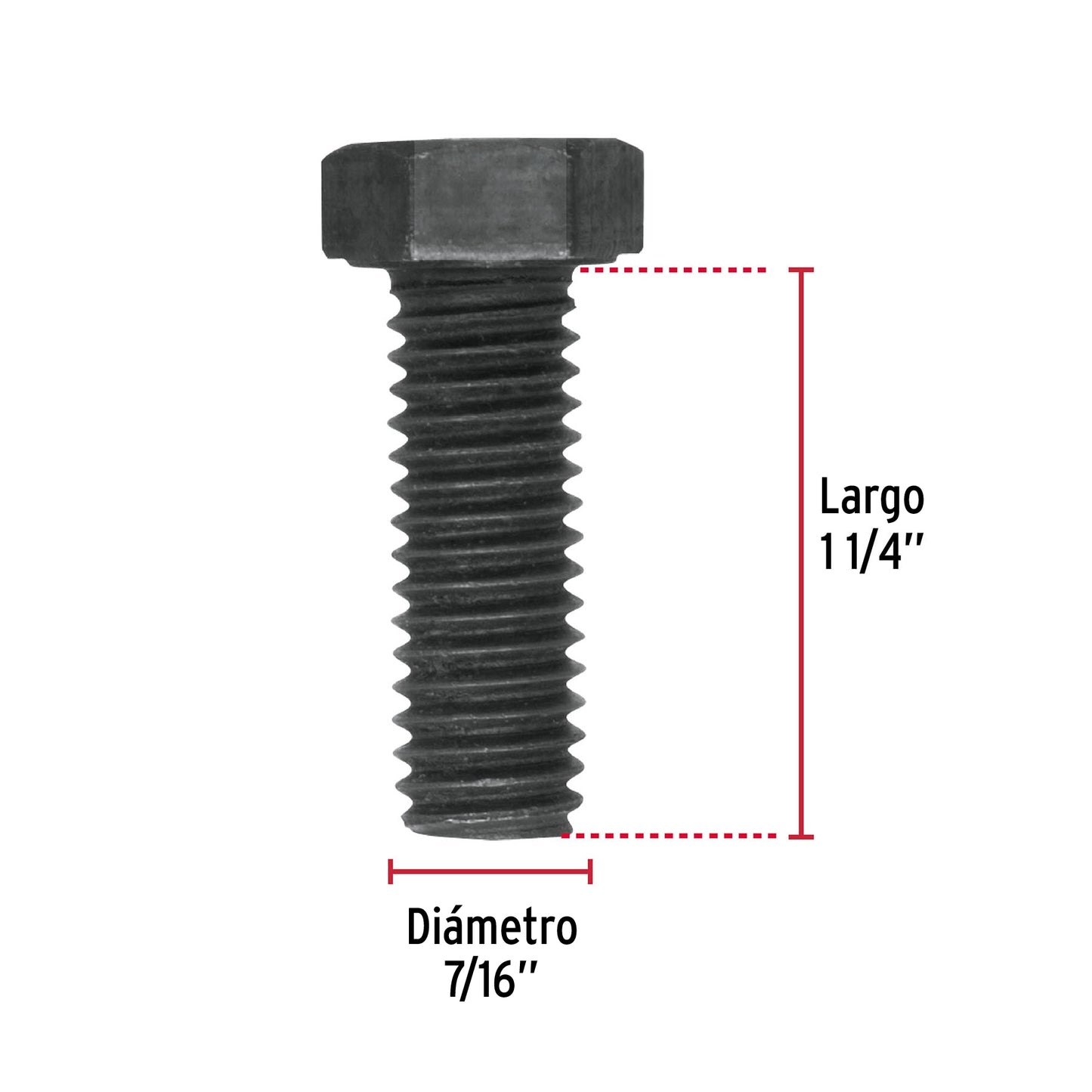 Tornillo Grado 5 7/16 x 1 1/4 44791 Fiero Pieza