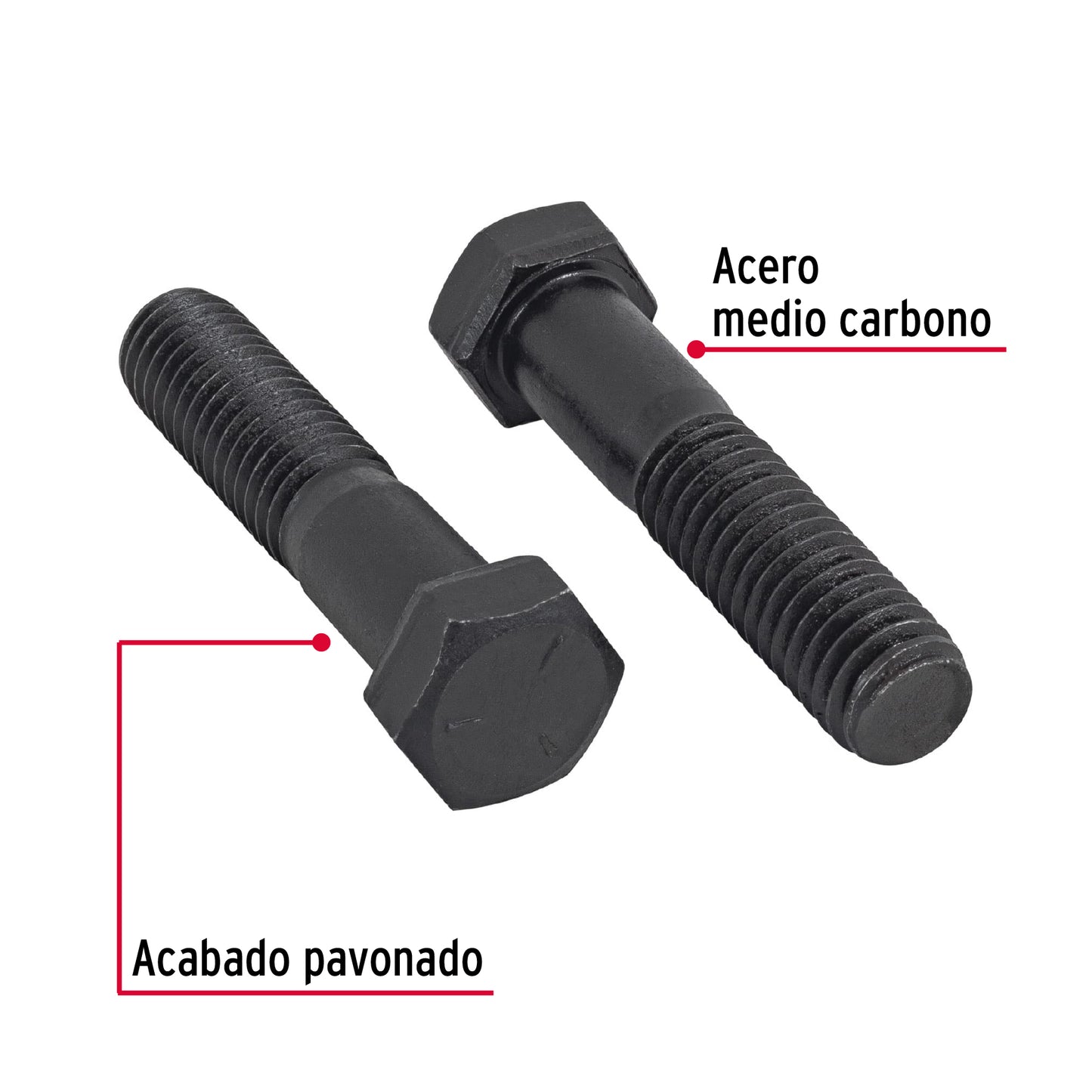 Tornillo Grado 5 7/16 x 2 1/2 44794 Fiero Pieza