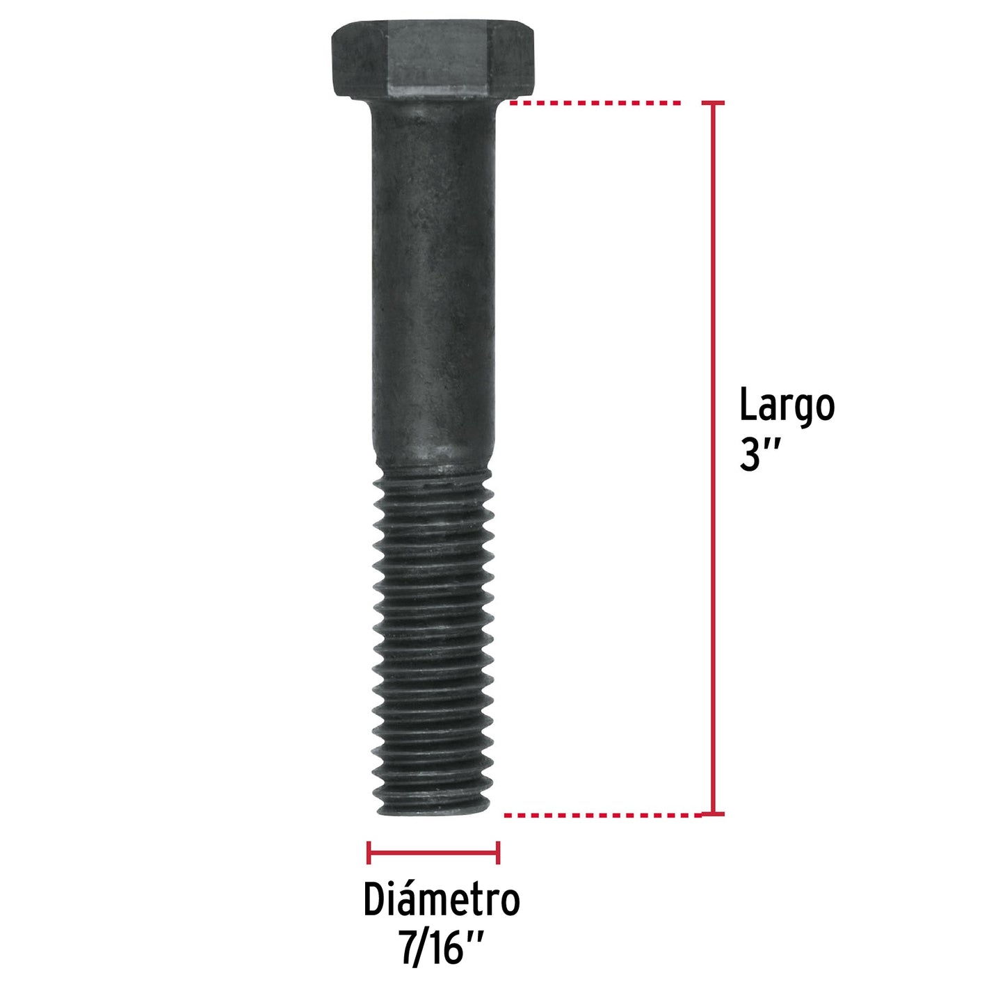 Tornillo Grado 5 7/16 x 3 44795 Fiero Pieza