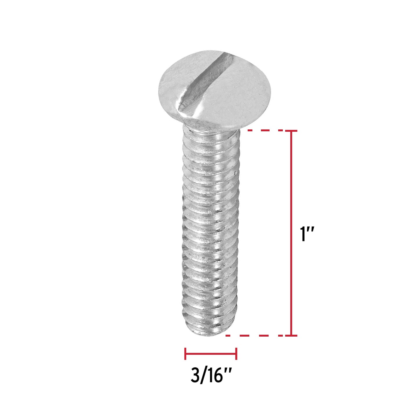 Tornillo tipo estufa 3/16 x 1 44617 Fiero Pieza