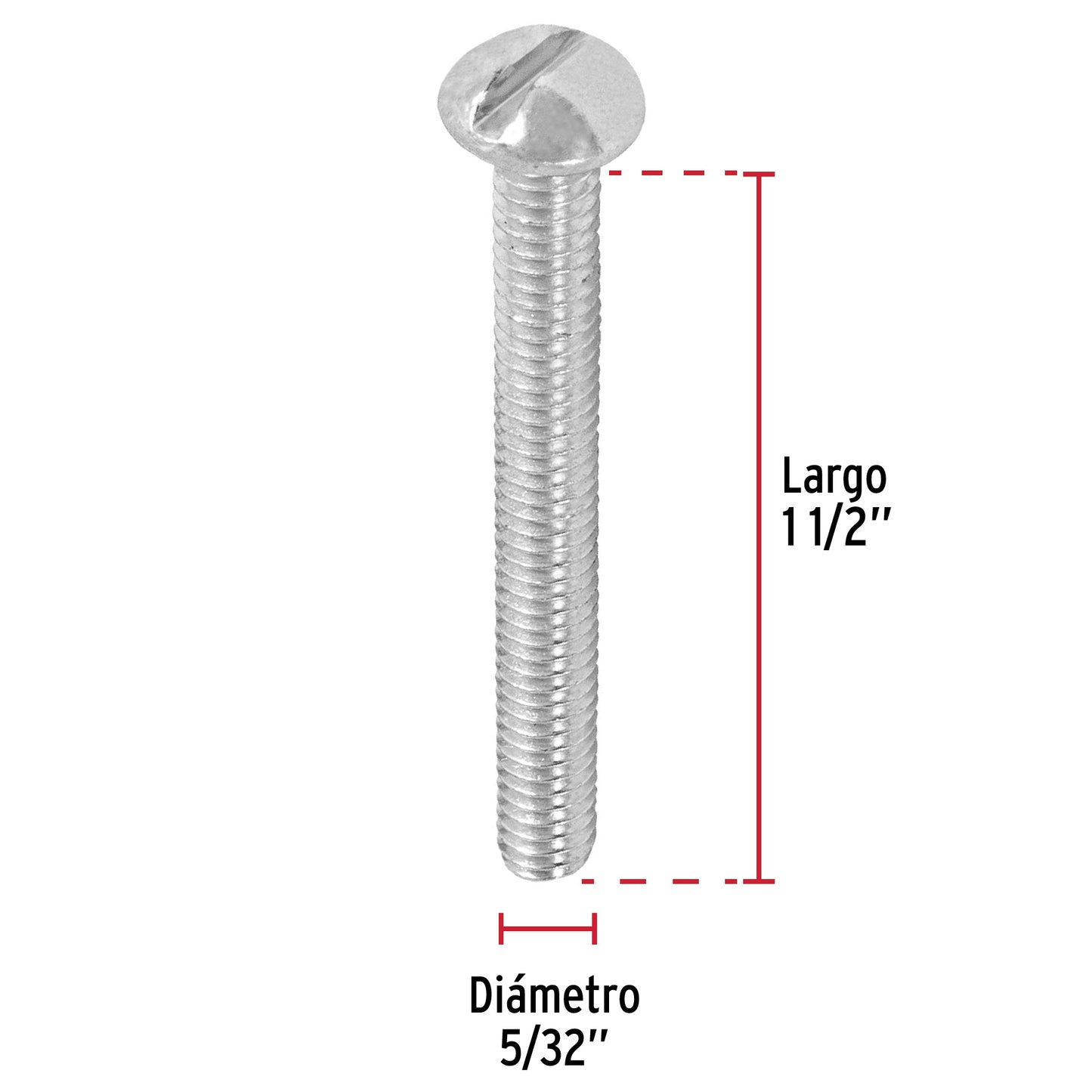Tornillo tipo estufa 5/32 x 1 1/2 44611 Fiero Pieza
