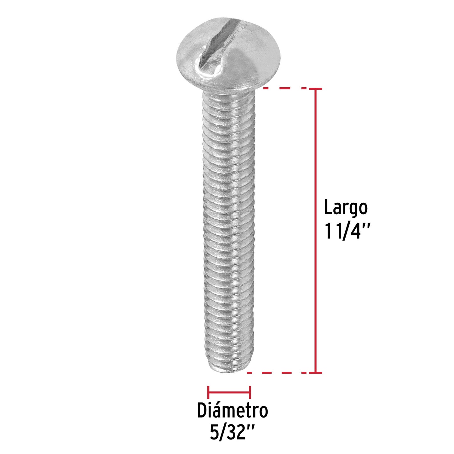 Tornillo tipo estufa 5/32 x 1 1/4 44610 Fiero Pieza