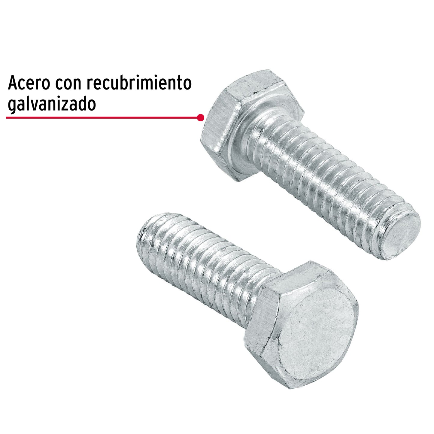 Tornillo galvanizado hexagonal 5/16 x 1 44566 fiero Pieza