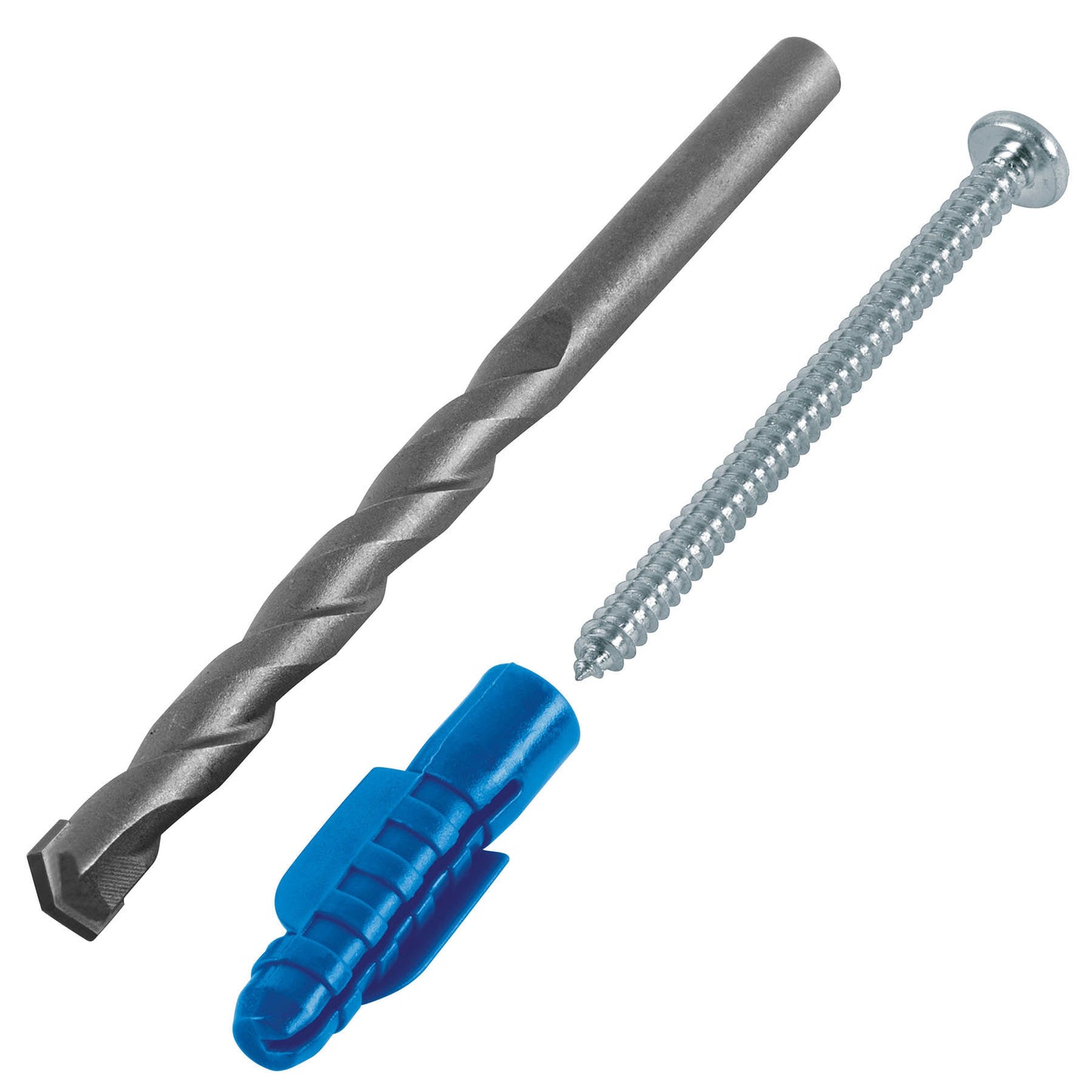 Kit de 20 taquetes 3/8p con pijas num12 y 1 broca 3/8 40161 Fiero Paquete