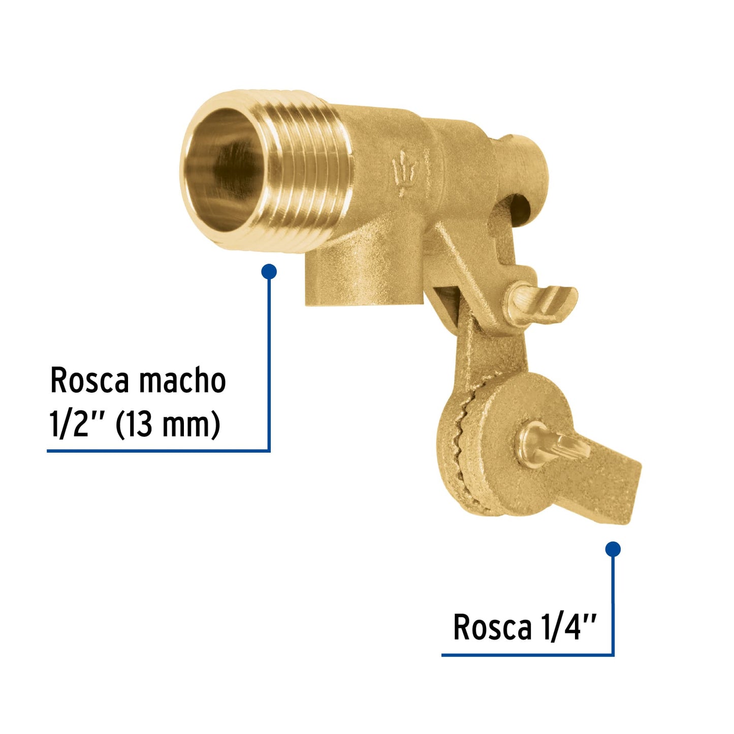 Valvula de flotador de laton 1/2 49034 Foset Pieza