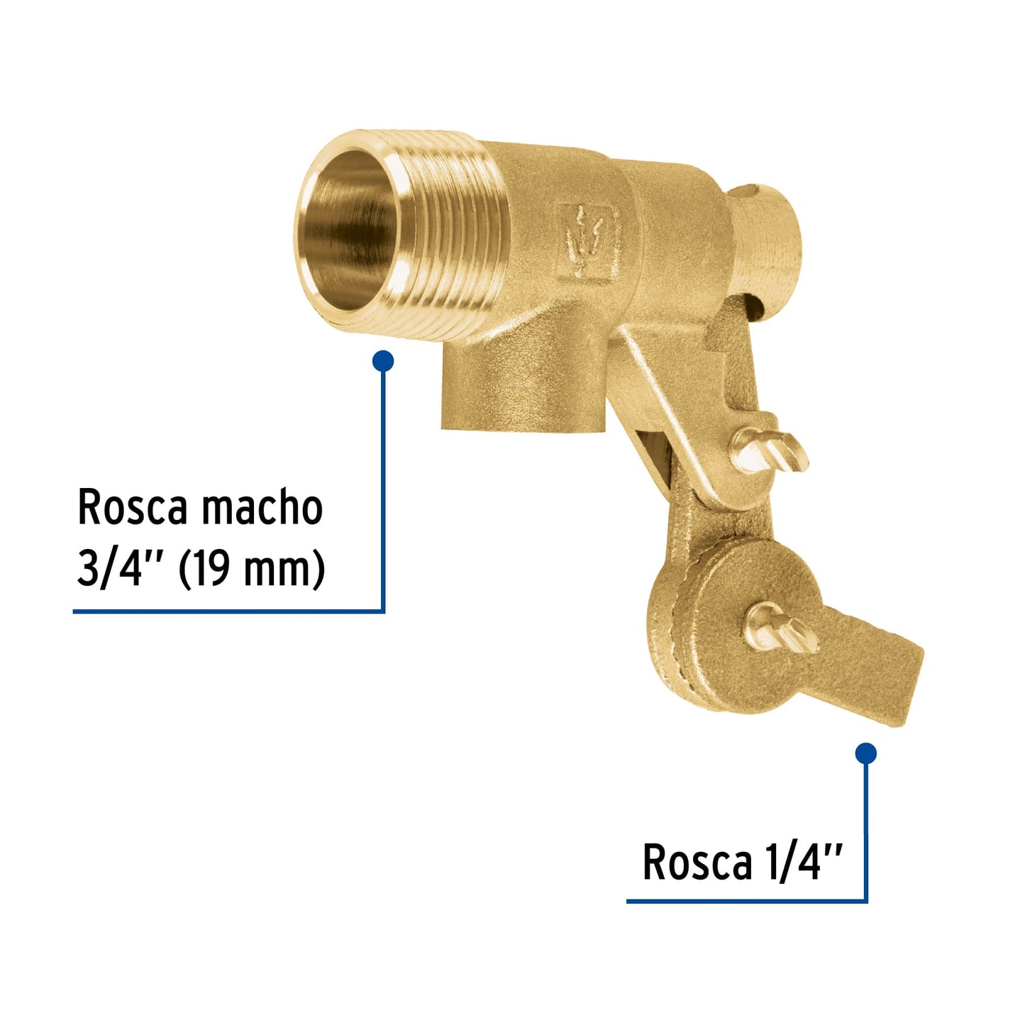 Valvula de flotador de laton 3/4 49035 Foset Pieza