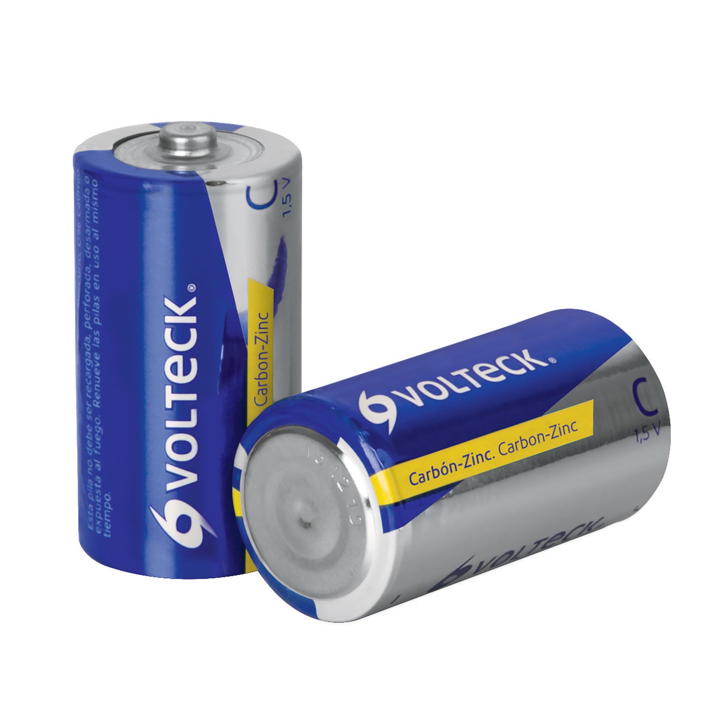 Pila zinc carbon tamano C blister con 2 pzas volteck 46310 Volteck Paquete