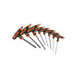 Juego 8 llaves hexagonales mm extralargas mango T, punta bola 100933 Truper