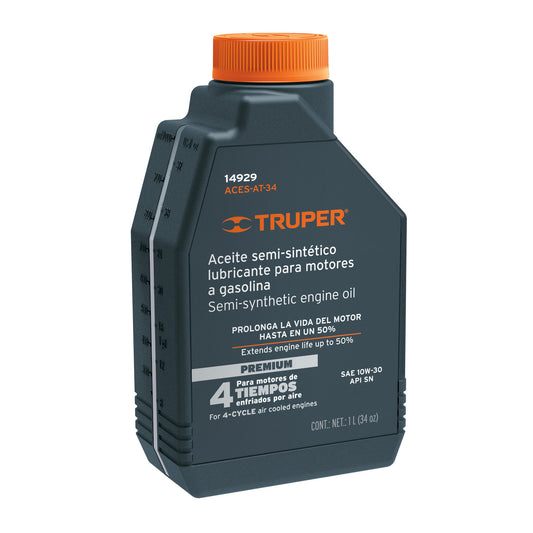 Aceite sintetico 4 tiempos 1000 ml 34 Oz 14929 truper Pieza